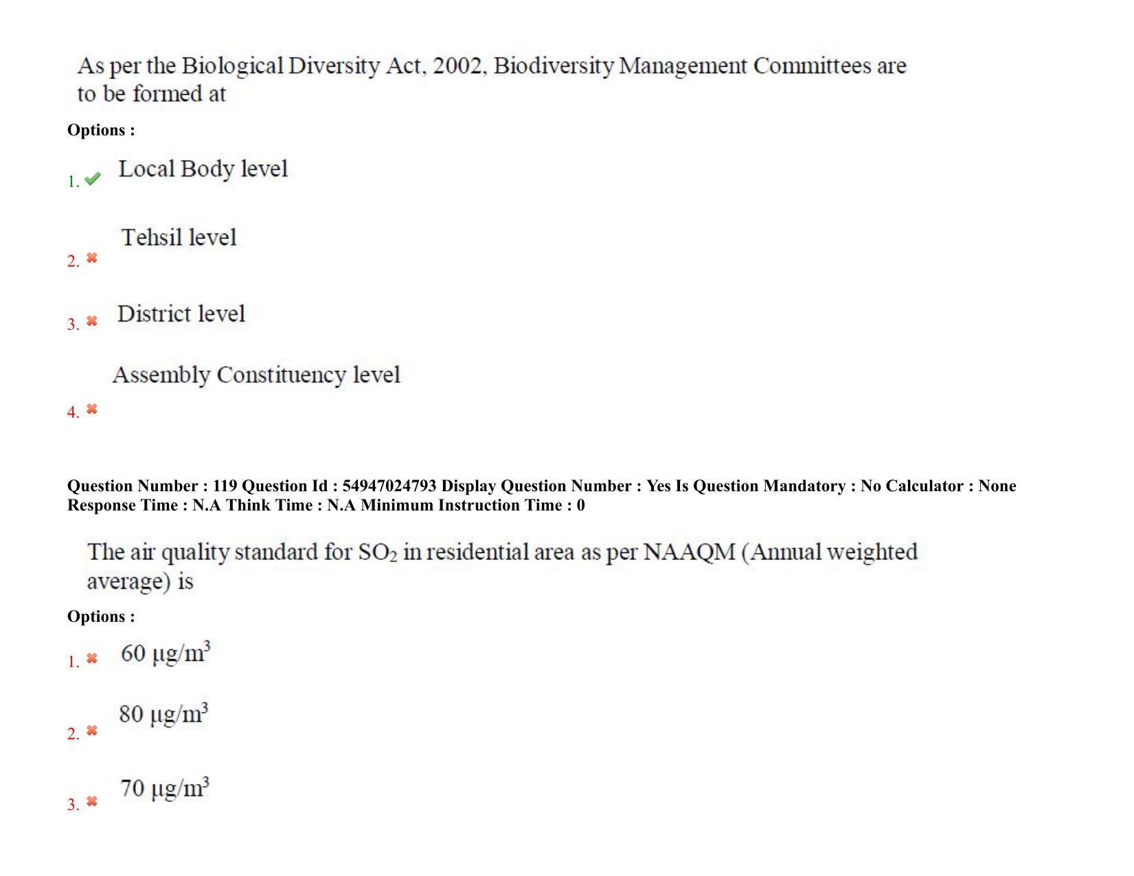 AP RCET 2022: Environmental Science - 18-10-2022 (Tuesday) Session-I: Question Paper With keys - Page 82
