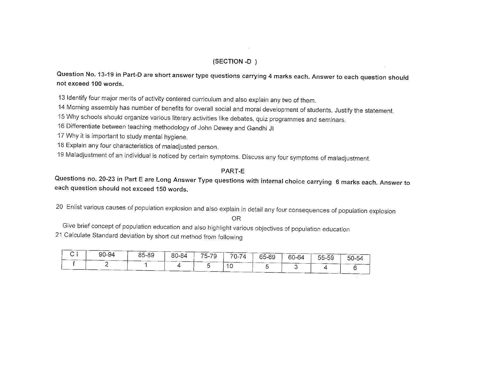 JKBOSE Class 12 Education Model Question Paper 2023 - Page 6