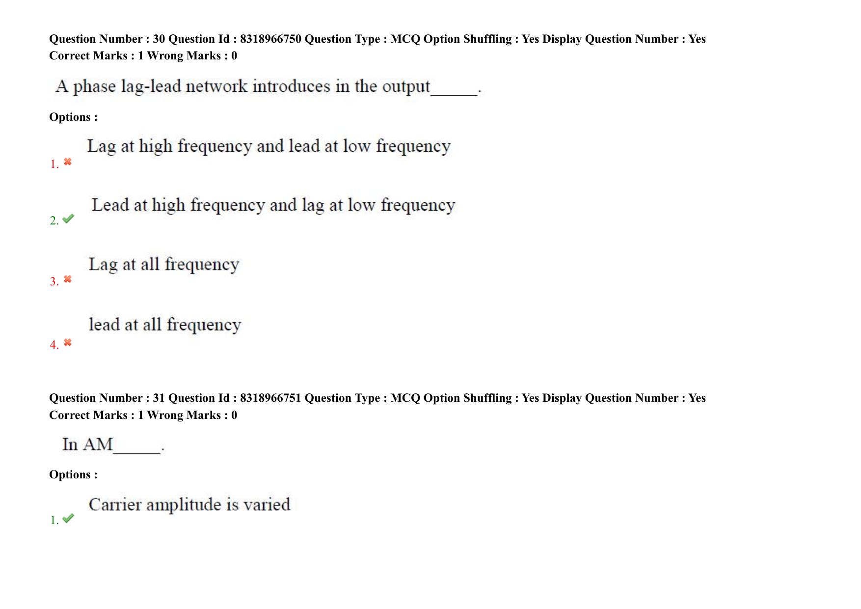 AP PGCET 2025 Electronics And Communication Engineering Paper with Answer Key - Page 28