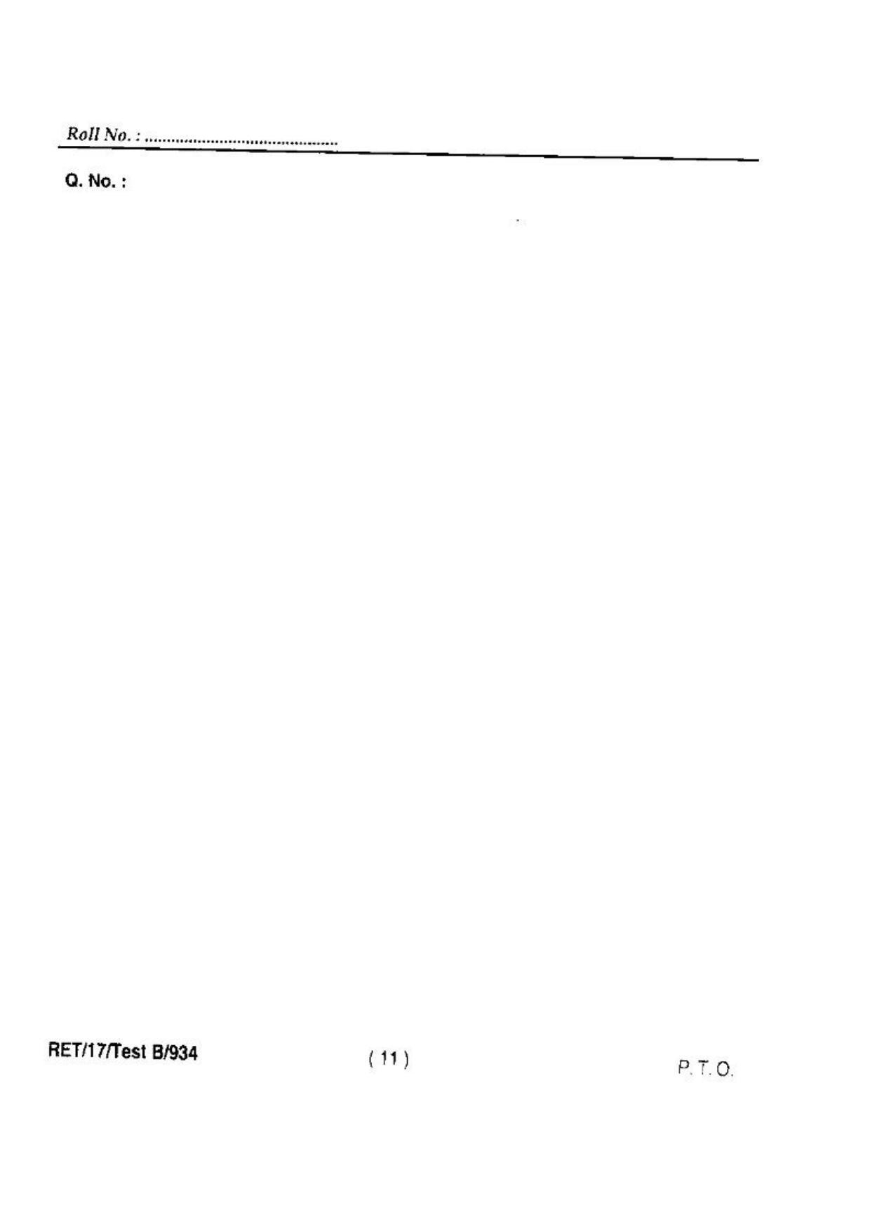 BHU RET(Agriculture) Food & Technology 2017 Question Paper - Page 13