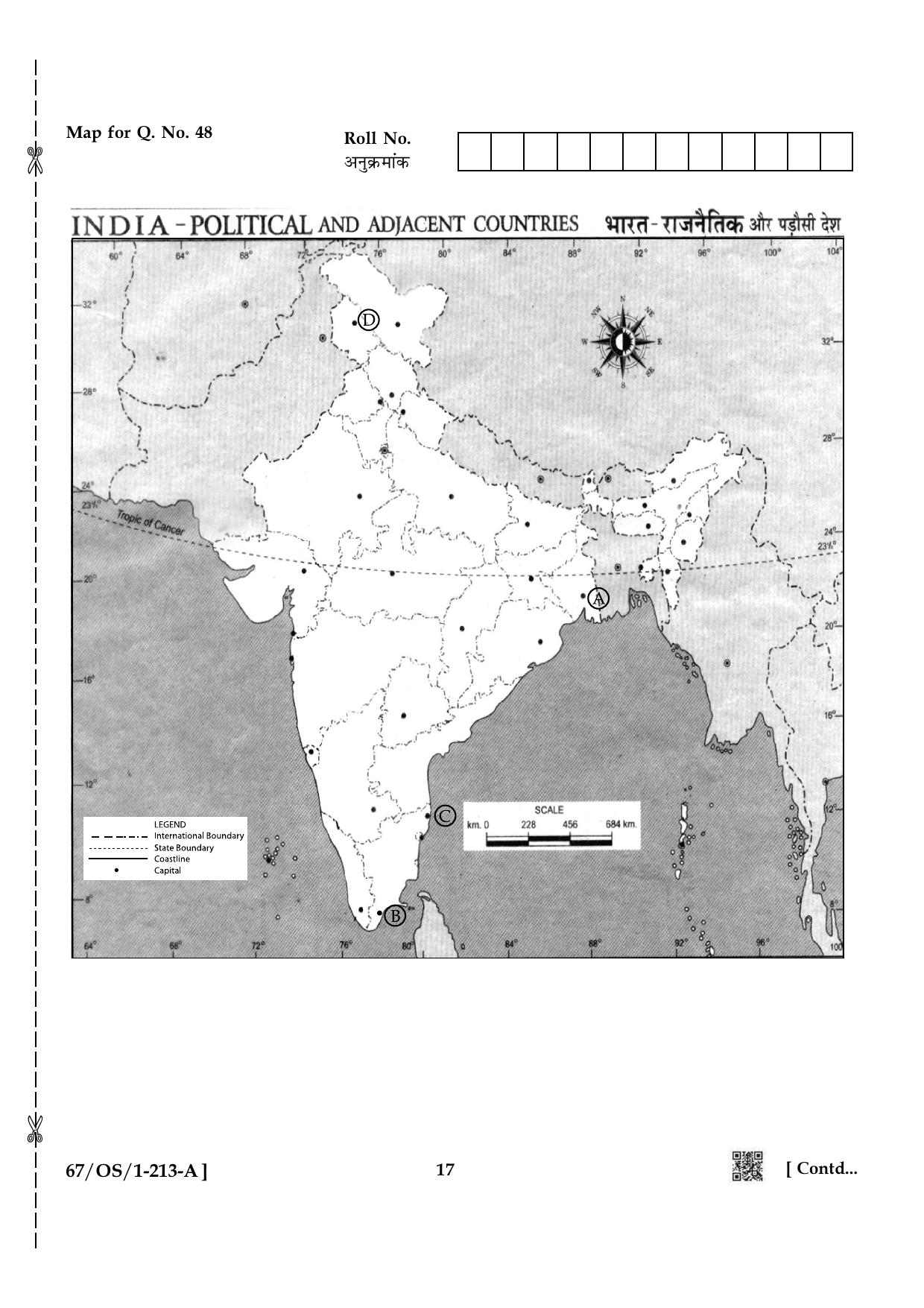 NIOS 2024 Class 10 Social Sciences Question Paper - Page 17
