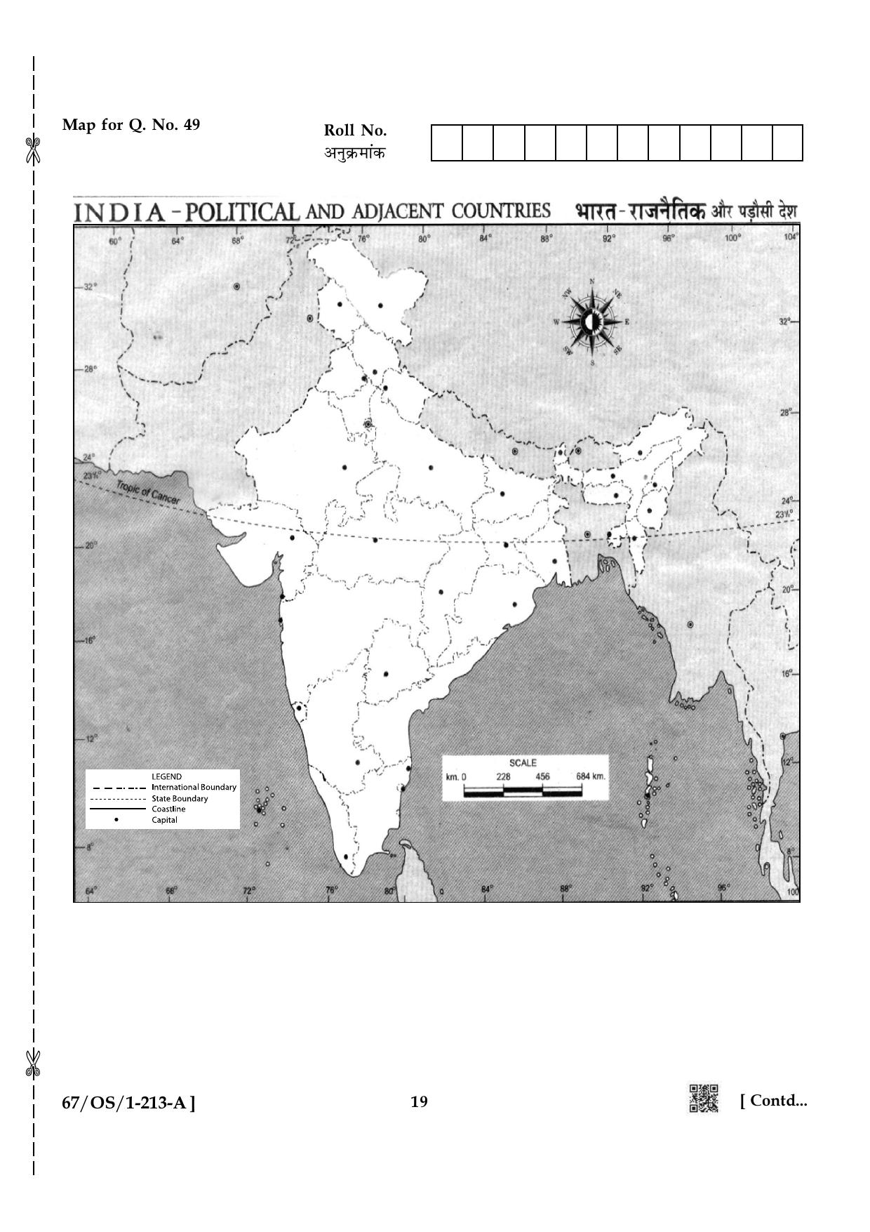 NIOS 2024 Class 10 Social Sciences Question Paper - Page 19
