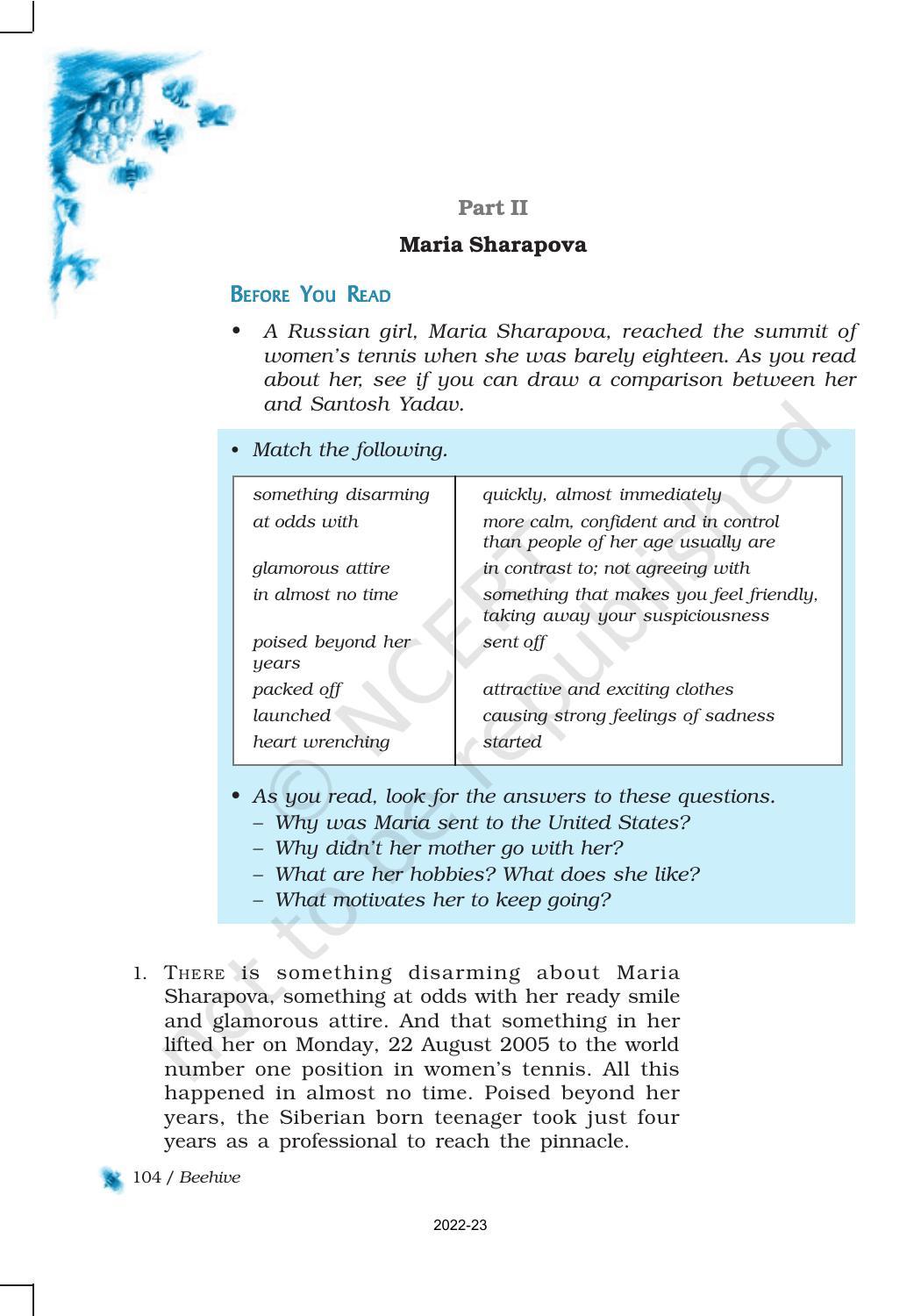 NCERT Book for Class 9 English Chapter 8 Reach for the Top - Page 8
