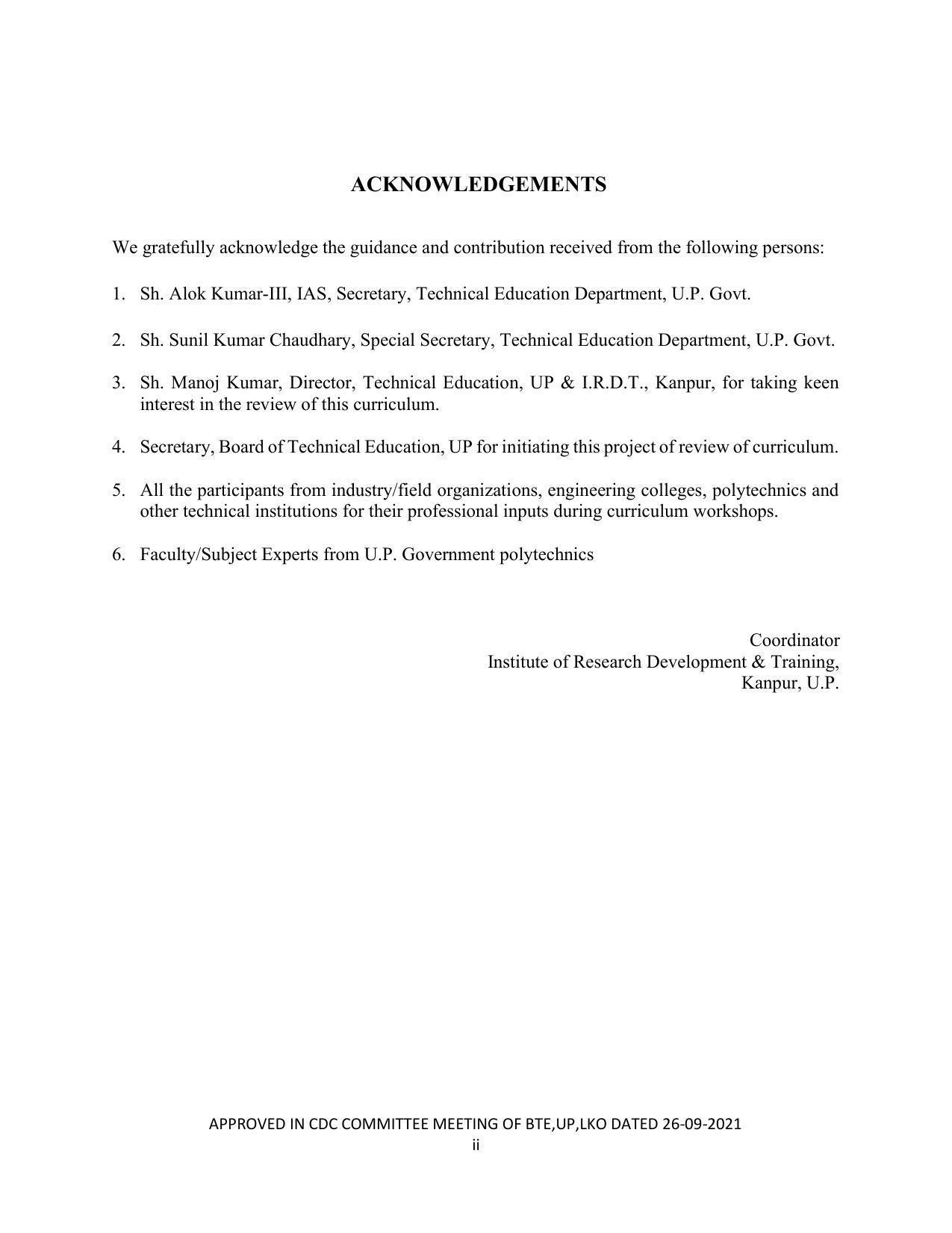 SYLLABUS FOR SEMESTER SYSTEM EFFECTIVE FROM (2021-2022) - CHEMICAL TECHNOLOGY (RUBBER AND PLASTIC) - Page 5