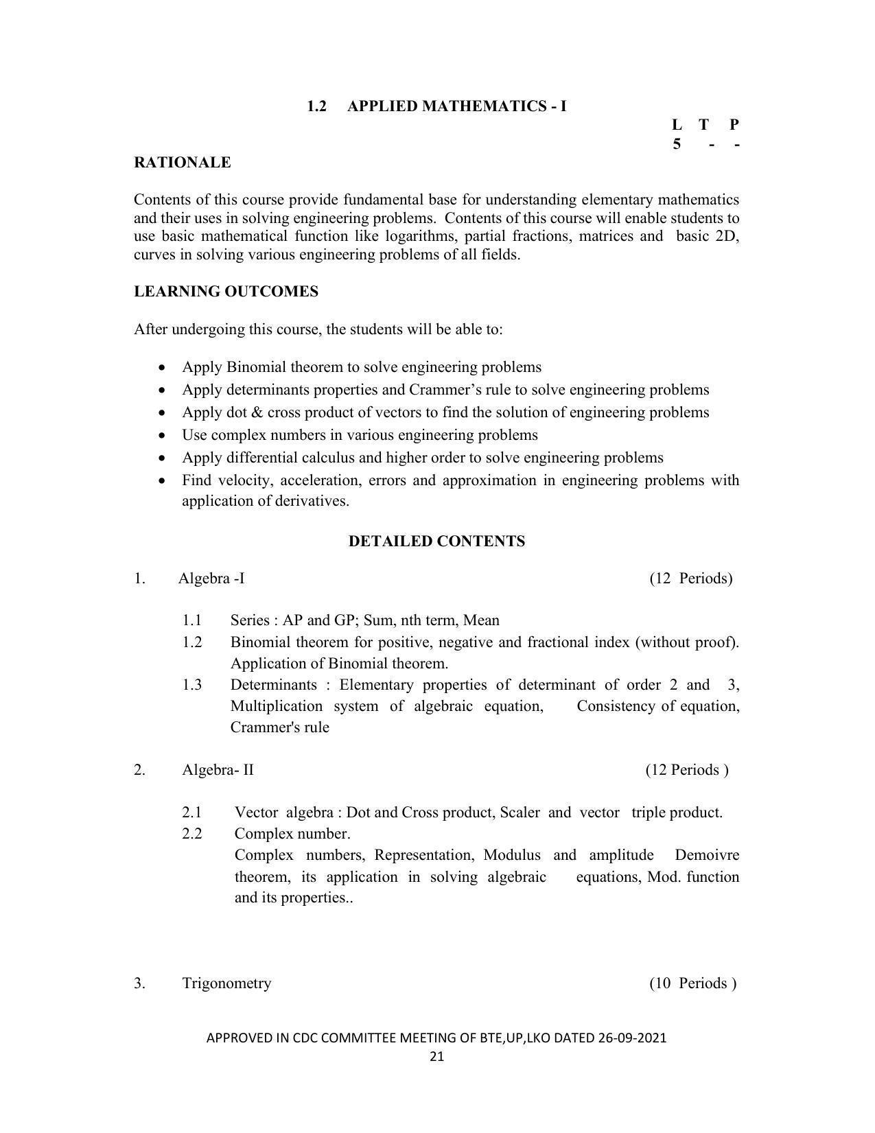 SYLLABUS FOR SEMESTER SYSTEM EFFECTIVE FROM (2021-2022) - CHEMICAL TECHNOLOGY (RUBBER AND PLASTIC) - Page 26