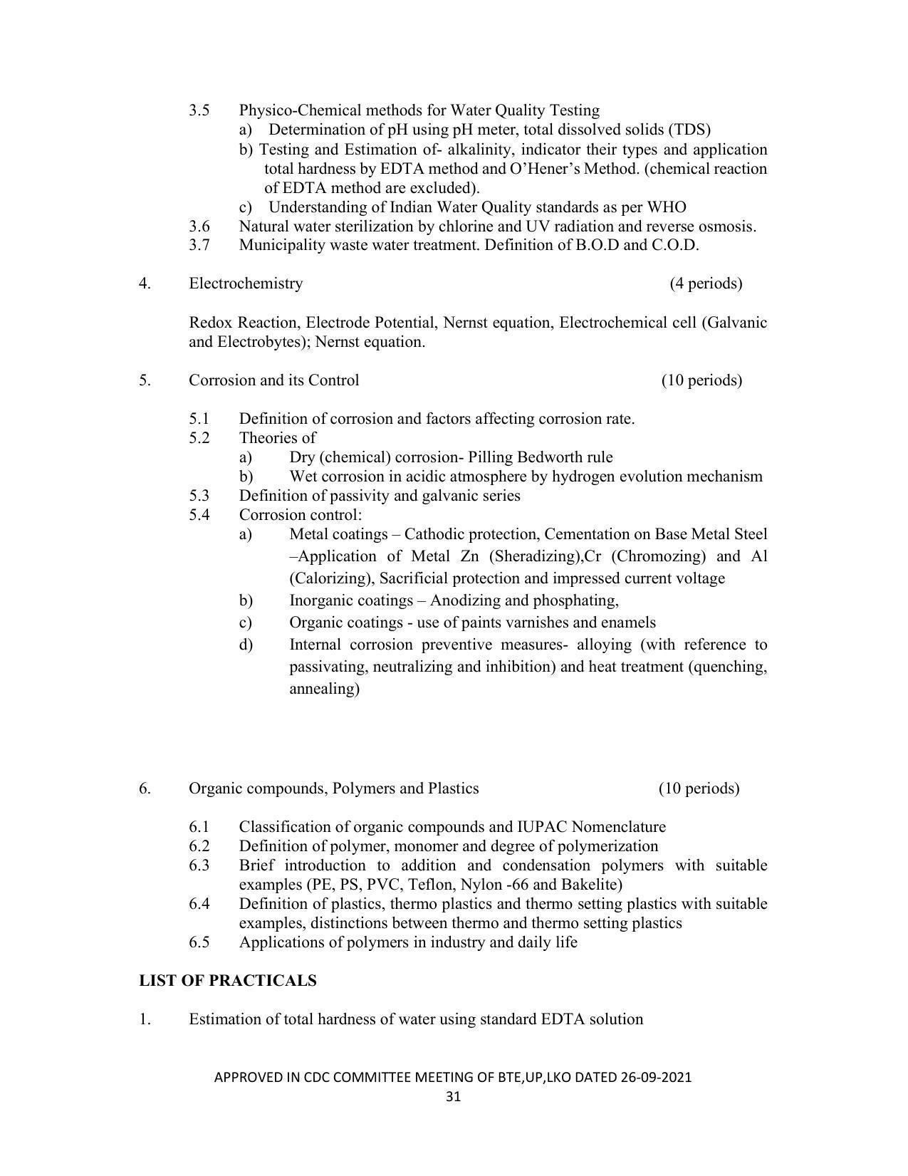 SYLLABUS FOR SEMESTER SYSTEM EFFECTIVE FROM (2021-2022) - CHEMICAL TECHNOLOGY (RUBBER AND PLASTIC) - Page 36