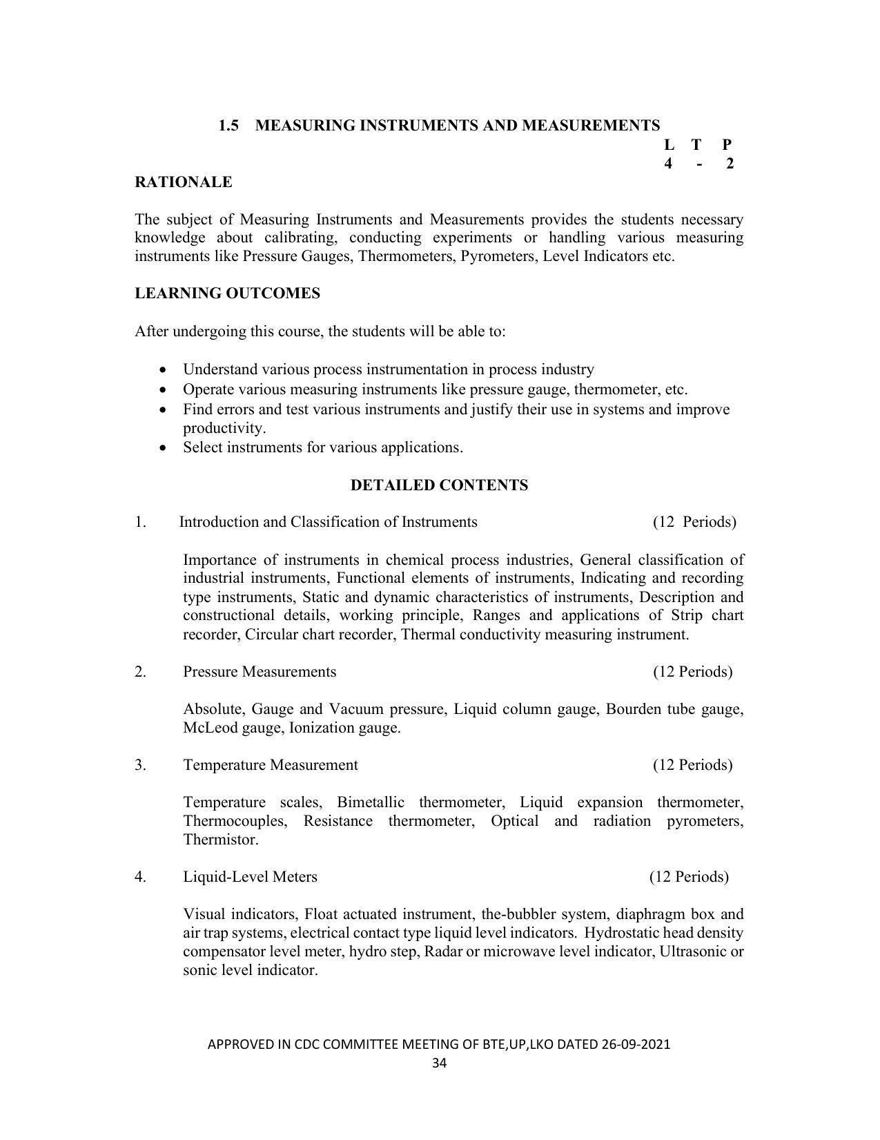 SYLLABUS FOR SEMESTER SYSTEM EFFECTIVE FROM (2021-2022) - CHEMICAL TECHNOLOGY (RUBBER AND PLASTIC) - Page 39