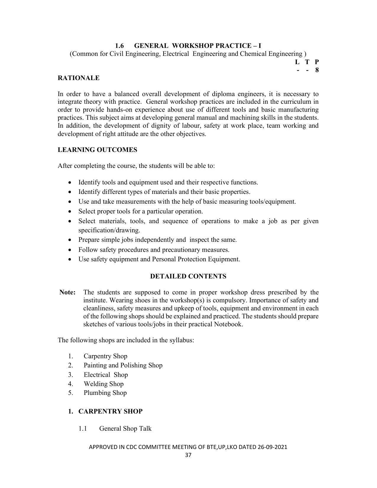 SYLLABUS FOR SEMESTER SYSTEM EFFECTIVE FROM (2021-2022) - CHEMICAL TECHNOLOGY (RUBBER AND PLASTIC) - Page 42