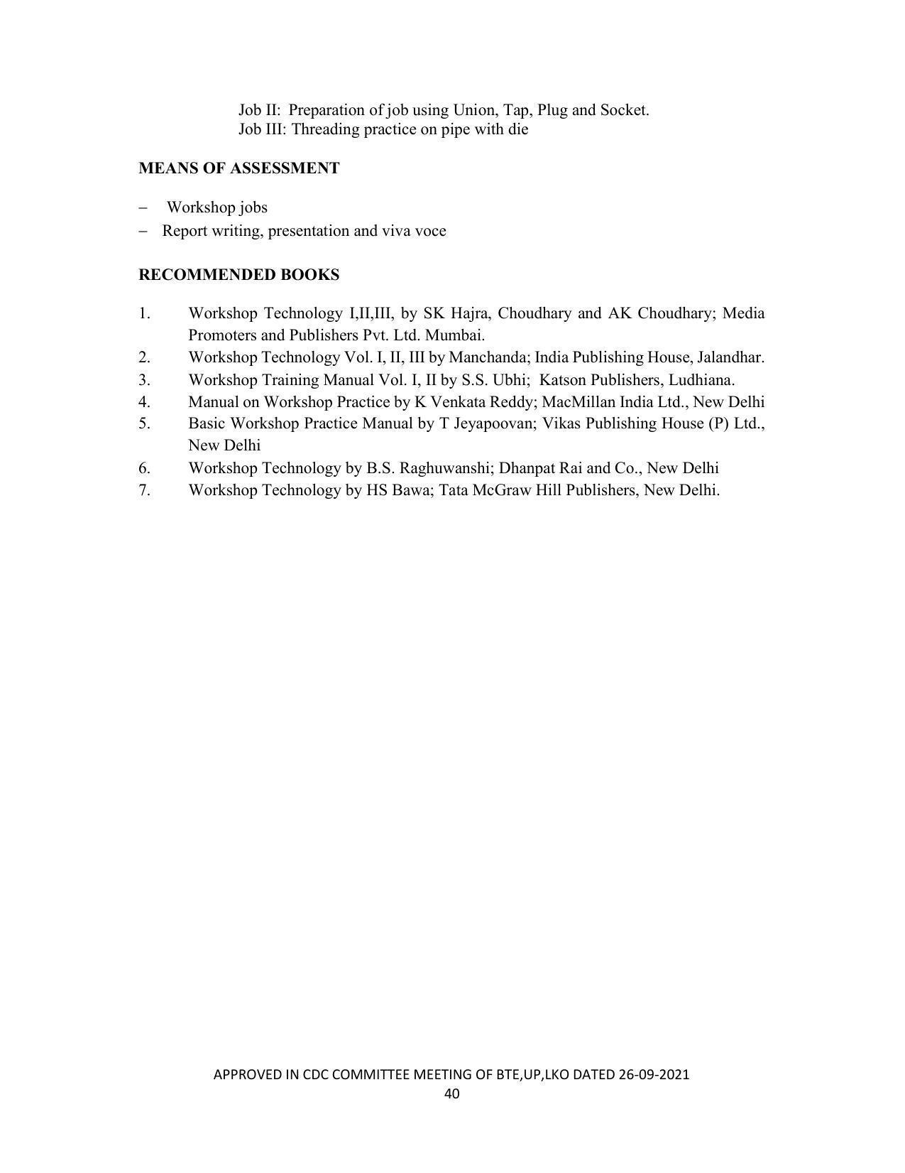 SYLLABUS FOR SEMESTER SYSTEM EFFECTIVE FROM (2021-2022) - CHEMICAL TECHNOLOGY (RUBBER AND PLASTIC) - Page 45