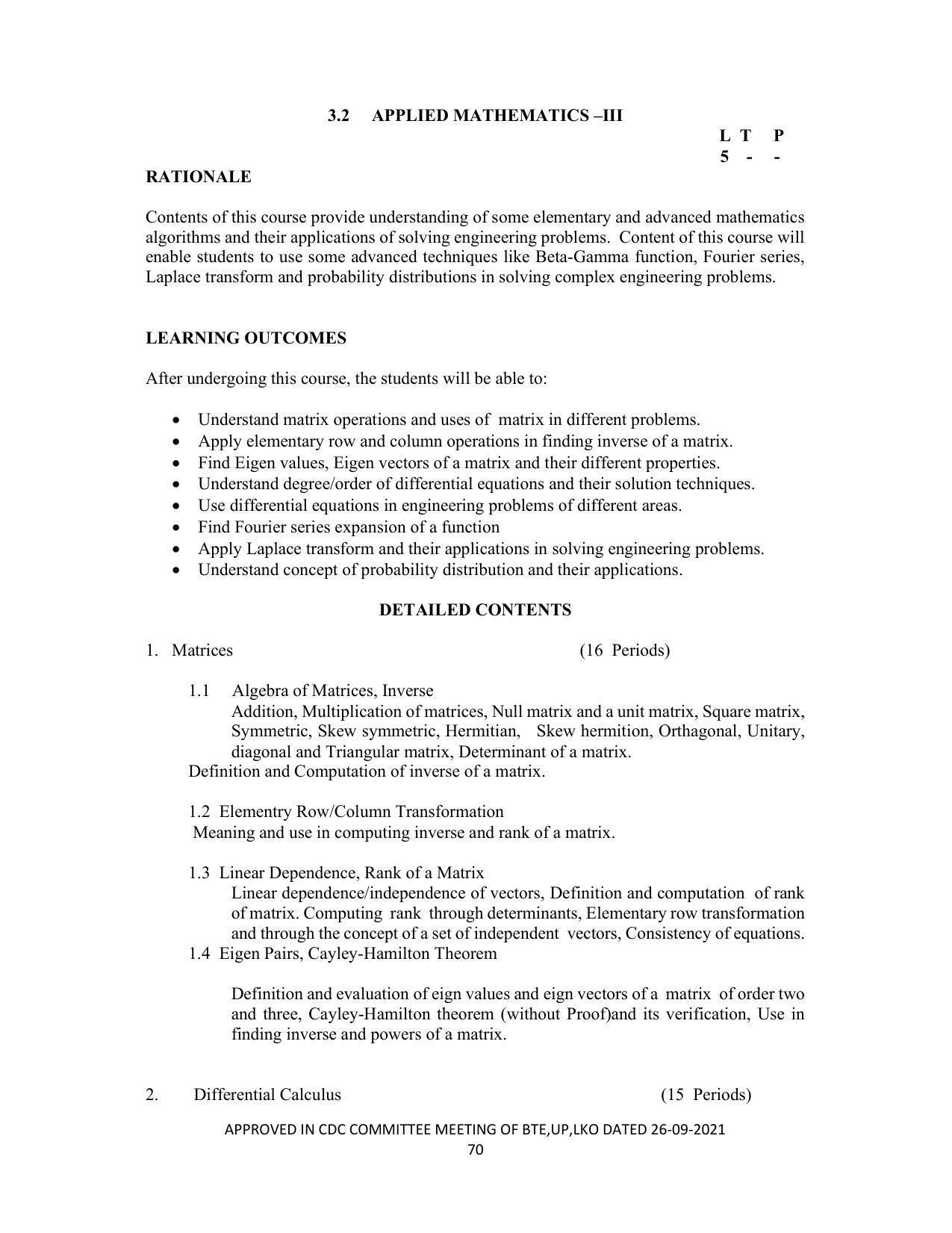SYLLABUS FOR SEMESTER SYSTEM EFFECTIVE FROM (2021-2022) - CHEMICAL TECHNOLOGY (RUBBER AND PLASTIC) - Page 75