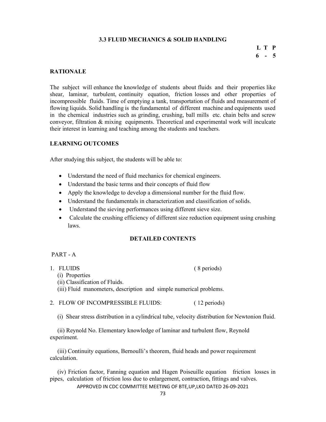 SYLLABUS FOR SEMESTER SYSTEM EFFECTIVE FROM (2021-2022) - CHEMICAL TECHNOLOGY (RUBBER AND PLASTIC) - Page 78