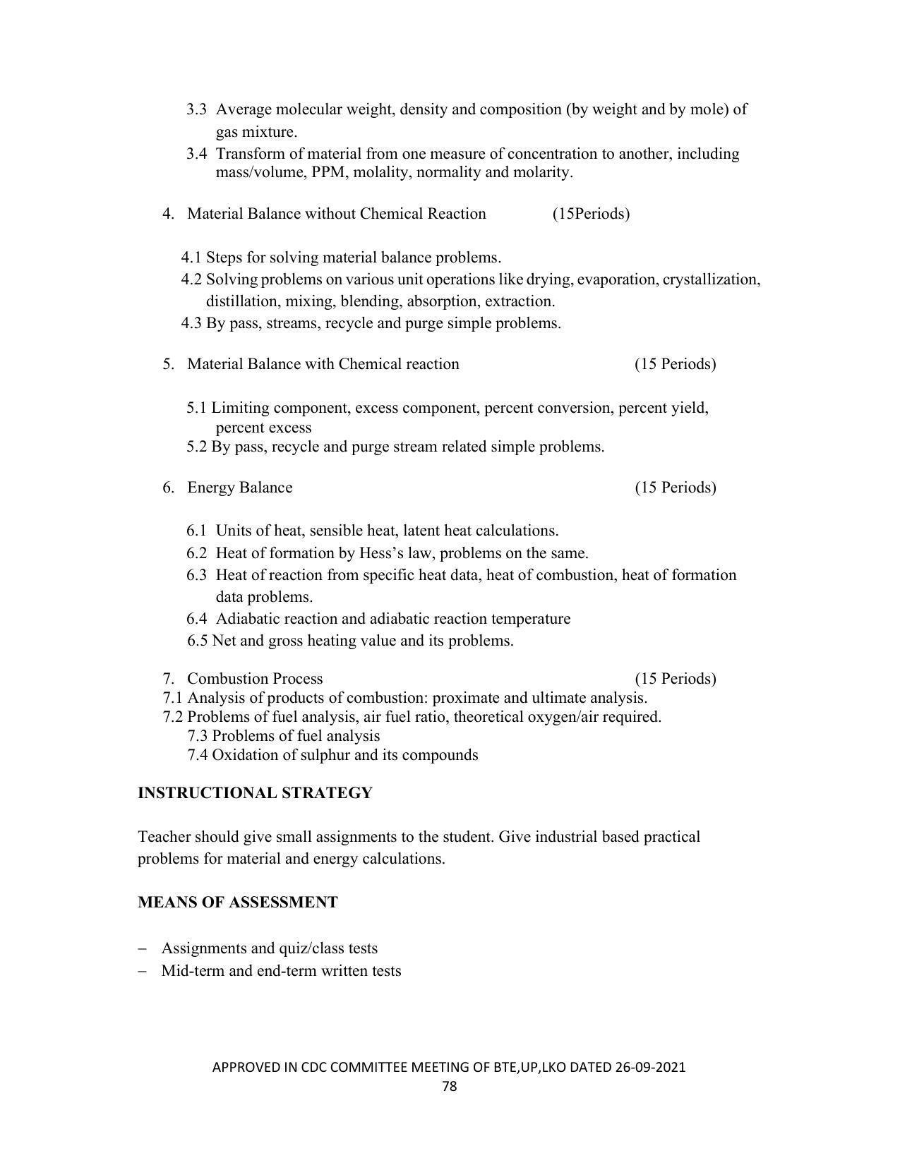 SYLLABUS FOR SEMESTER SYSTEM EFFECTIVE FROM (2021-2022) - CHEMICAL TECHNOLOGY (RUBBER AND PLASTIC) - Page 83