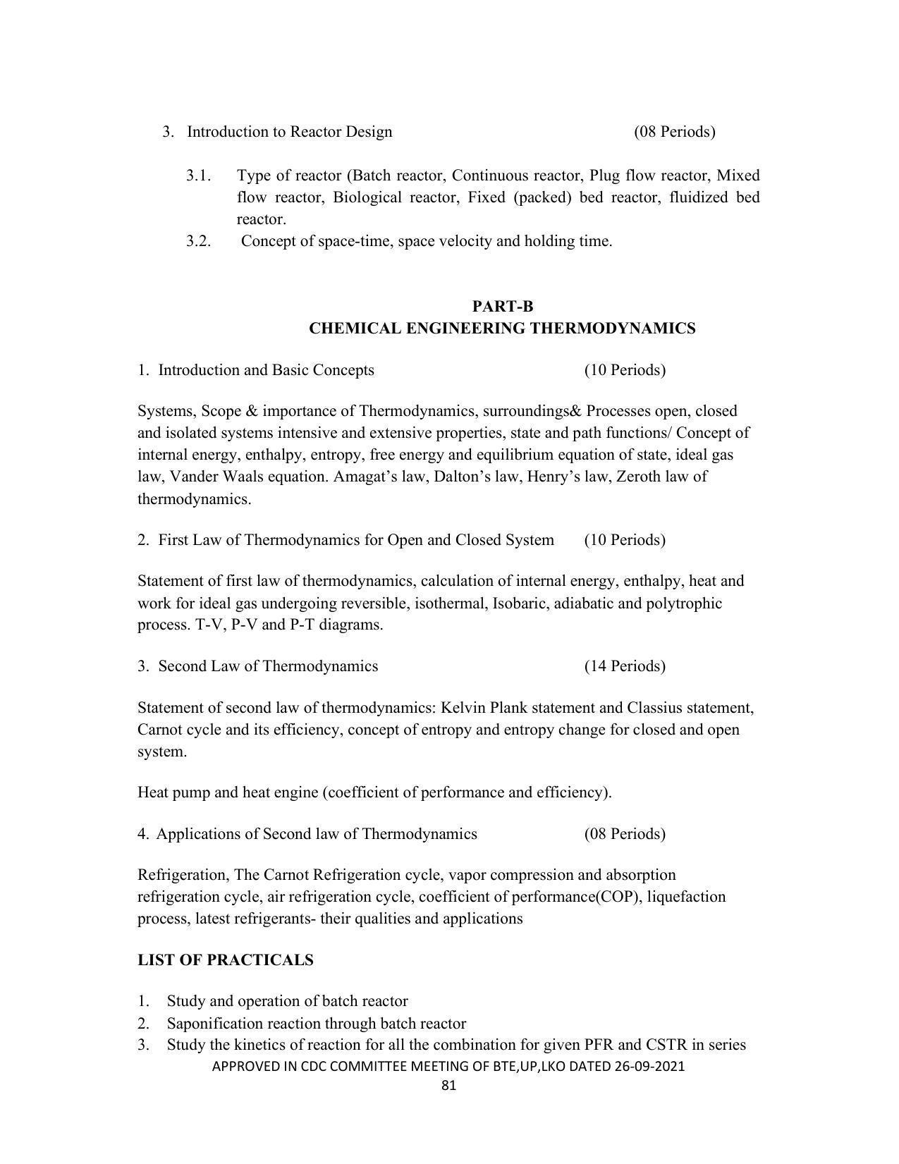 SYLLABUS FOR SEMESTER SYSTEM EFFECTIVE FROM (2021-2022) - CHEMICAL TECHNOLOGY (RUBBER AND PLASTIC) - Page 86
