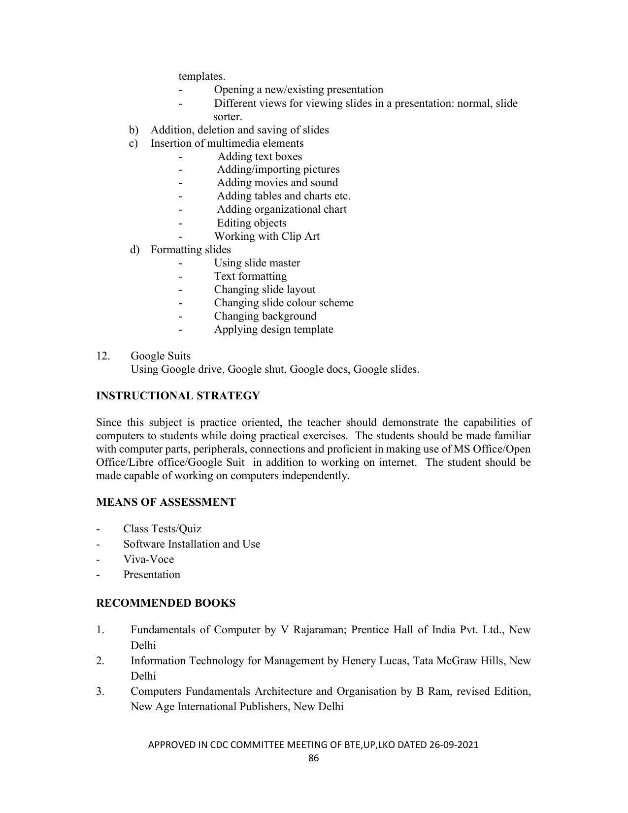 SYLLABUS FOR SEMESTER SYSTEM EFFECTIVE FROM (2021-2022) - CHEMICAL TECHNOLOGY (RUBBER AND PLASTIC) - Page 91