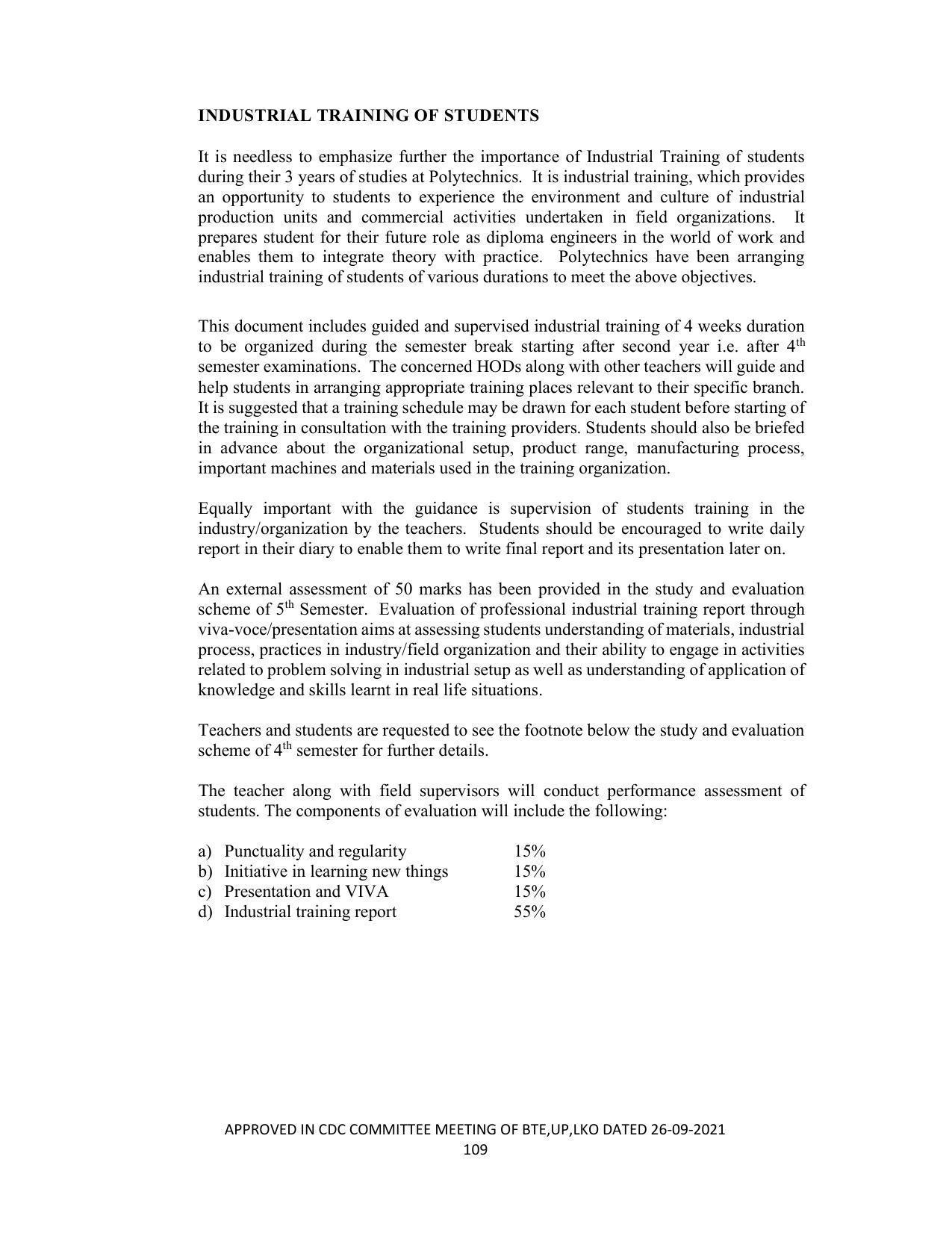SYLLABUS FOR SEMESTER SYSTEM EFFECTIVE FROM (2021-2022) - CHEMICAL TECHNOLOGY (RUBBER AND PLASTIC) - Page 114