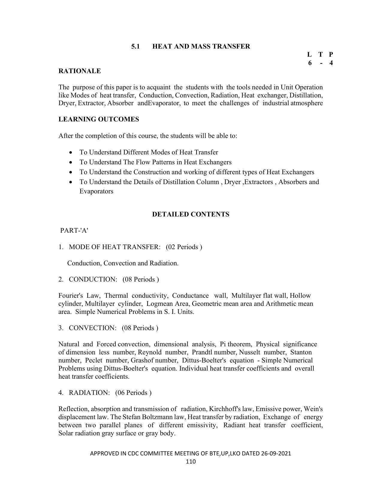 SYLLABUS FOR SEMESTER SYSTEM EFFECTIVE FROM (2021-2022) - CHEMICAL TECHNOLOGY (RUBBER AND PLASTIC) - Page 115
