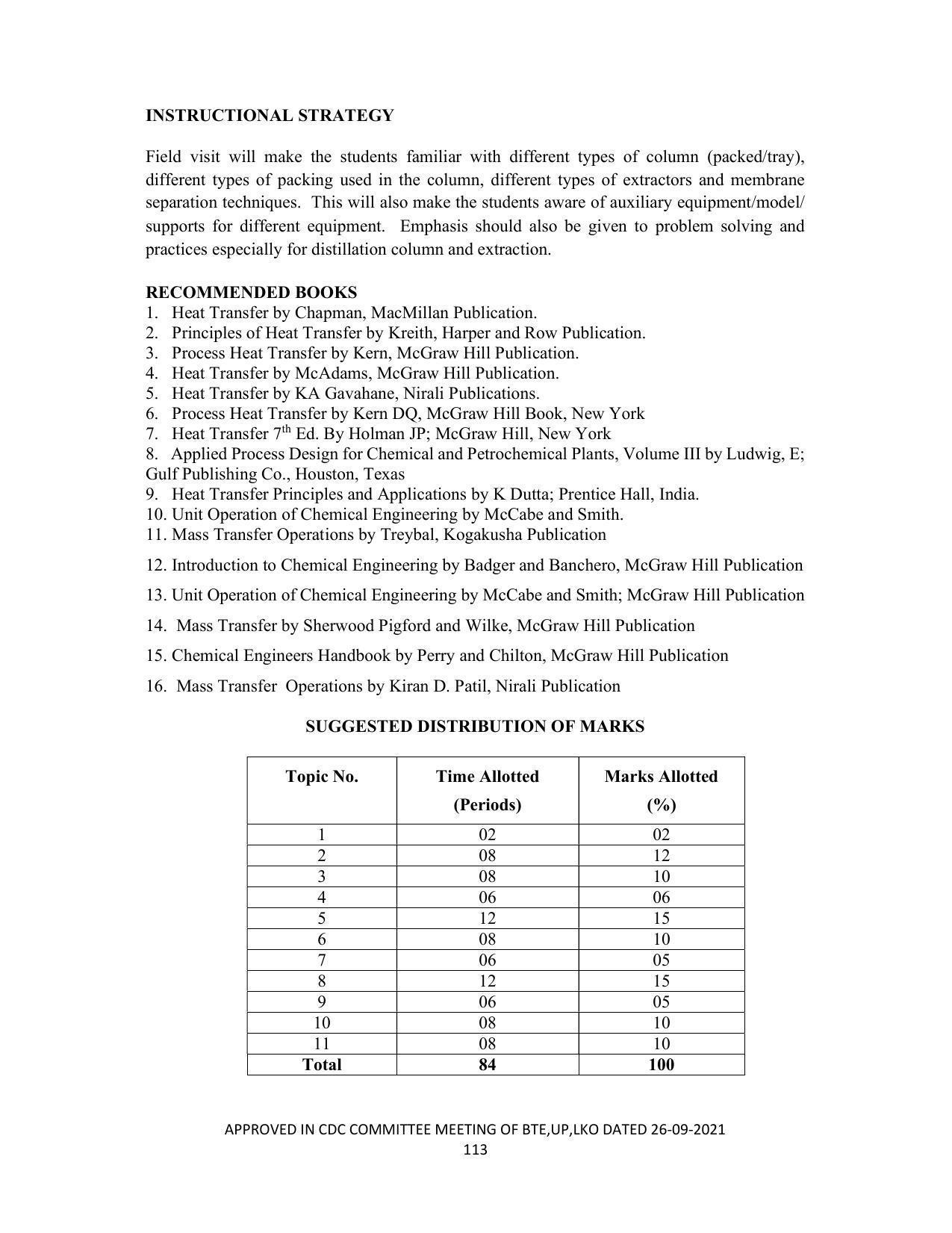 SYLLABUS FOR SEMESTER SYSTEM EFFECTIVE FROM (2021-2022) - CHEMICAL TECHNOLOGY (RUBBER AND PLASTIC) - Page 118