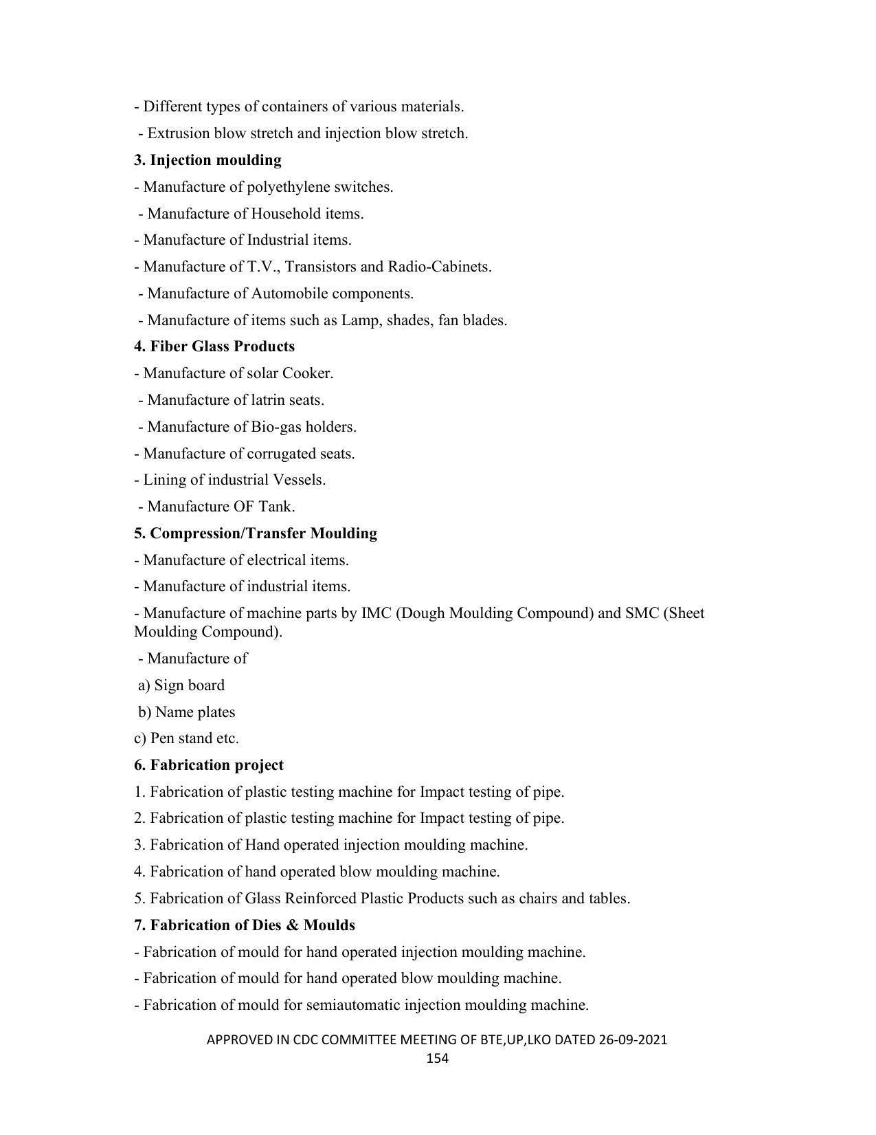 SYLLABUS FOR SEMESTER SYSTEM EFFECTIVE FROM (2021-2022) - CHEMICAL TECHNOLOGY (RUBBER AND PLASTIC) - Page 159