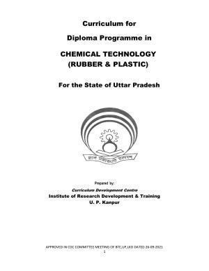 SYLLABUS FOR SEMESTER SYSTEM EFFECTIVE FROM (2021-2022) - CHEMICAL TECHNOLOGY (RUBBER AND PLASTIC)