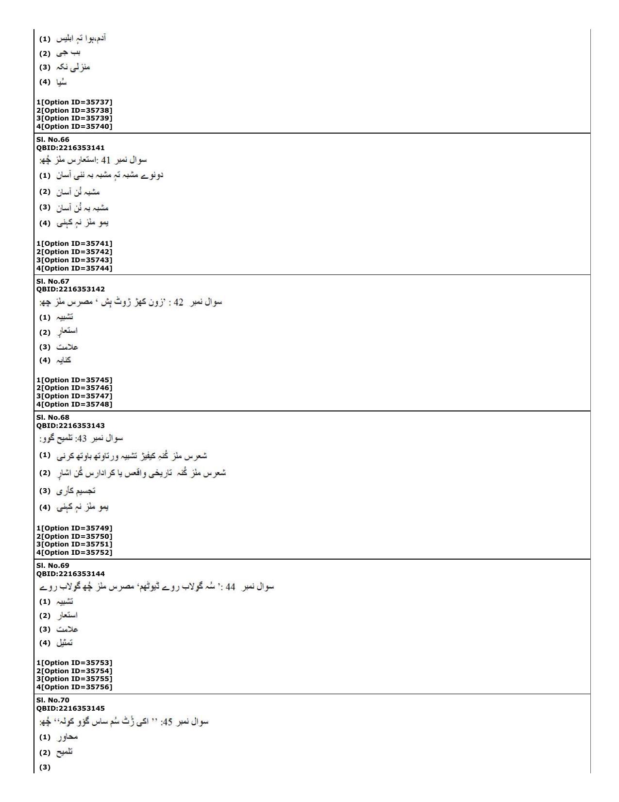 CUET (PG) 2022: PGQP-60 Kashmiri (10-09-2022) Question Paper - Page 18