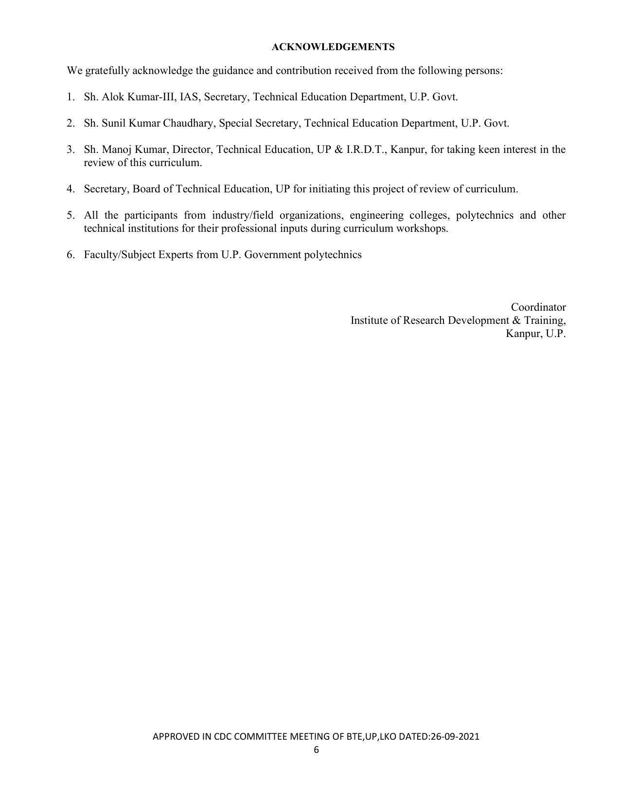 SYLLABUS FOR SEMESTER SYSTEM EFFECTIVE FROM (2021-2022) - APPAREL DESIGN AND FASHION TECHNOLOGY - Page 6