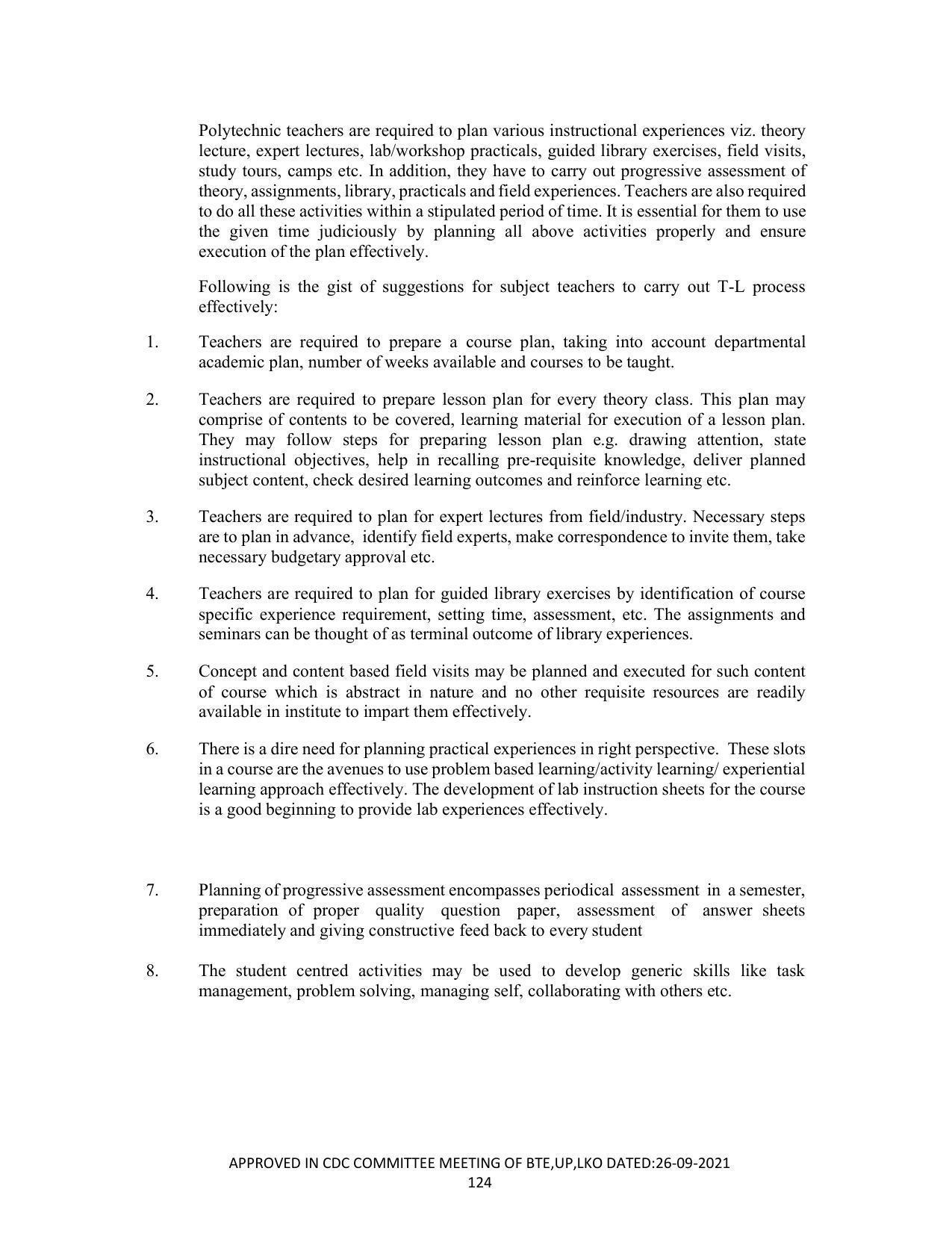 SYLLABUS FOR SEMESTER SYSTEM EFFECTIVE FROM (2021-2022) - APPAREL DESIGN AND FASHION TECHNOLOGY - Page 124
