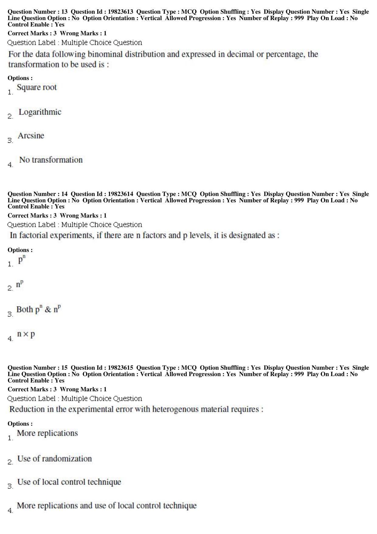 BHU RET Ent Agri Zool 2019 Question Paper - Page 6