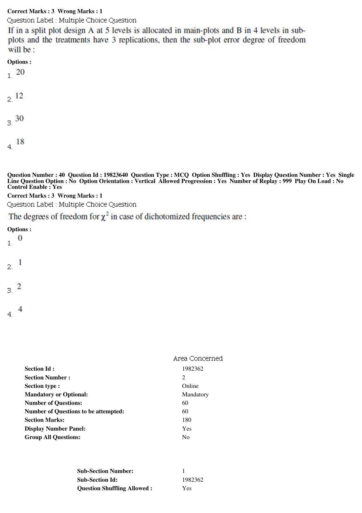 BHU RET Ent Agri Zool 2019 Question Paper - Page 15