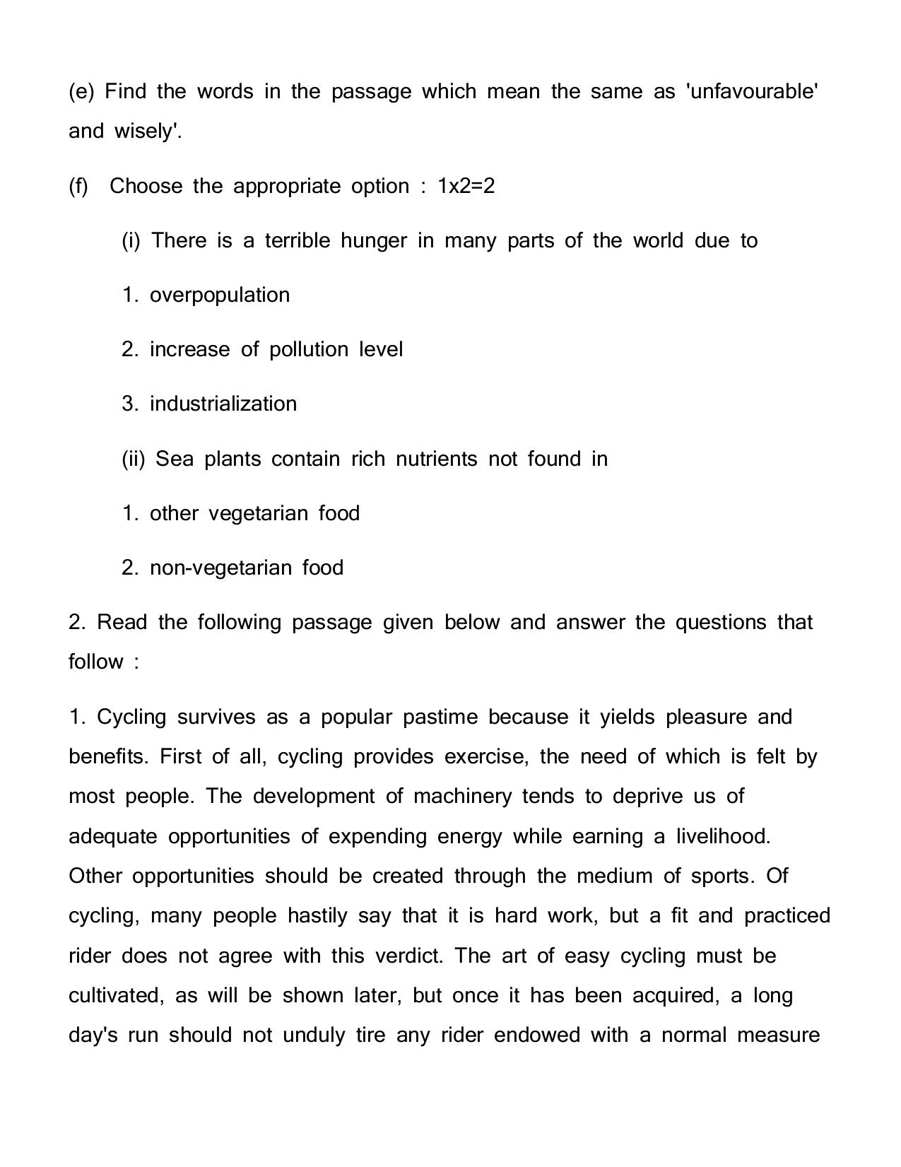 AHSEC Class 11 English 2022 Question Paper - Page 4