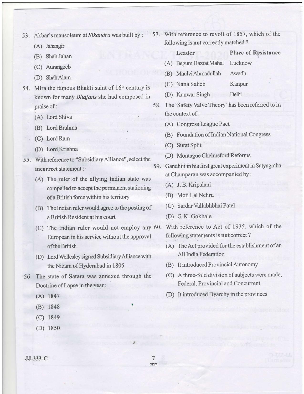 KUET 2024 M.A. History Question Paper - Page 15