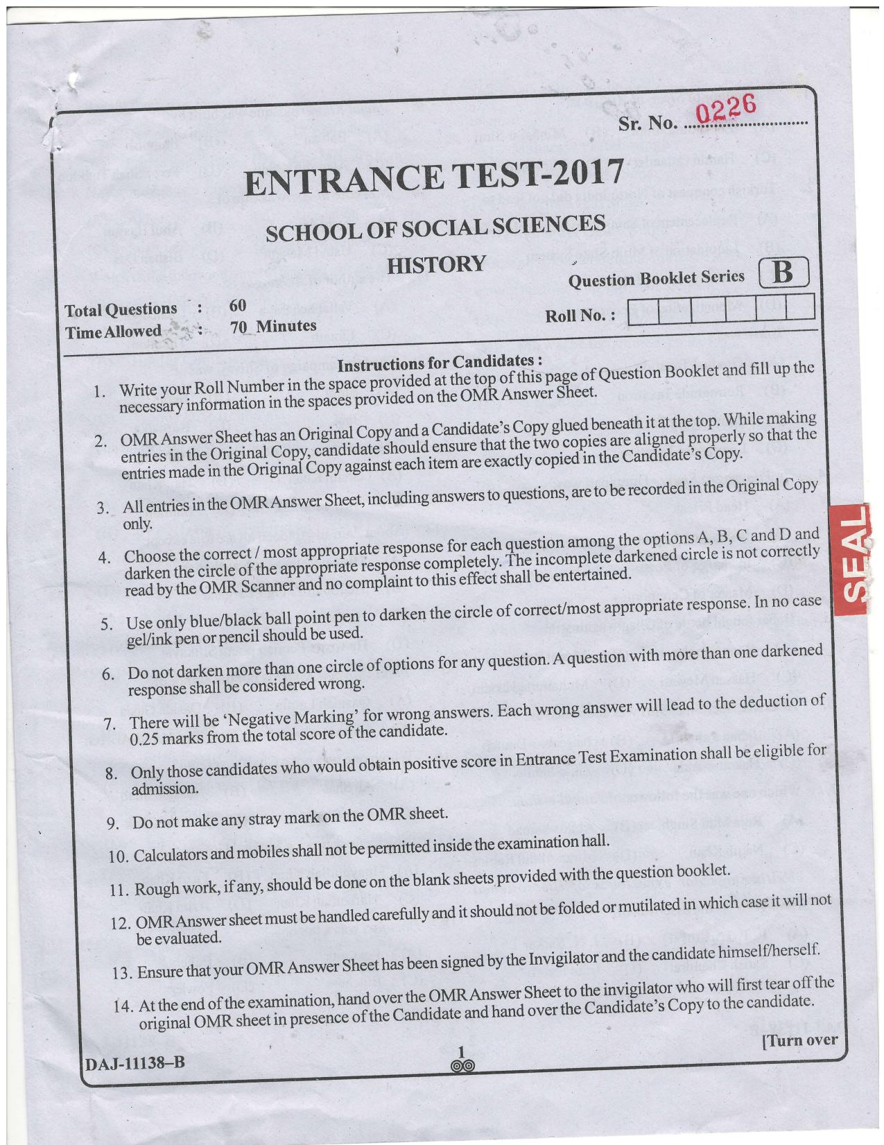 KUET 2024 M.A. History Question Paper - Page 29
