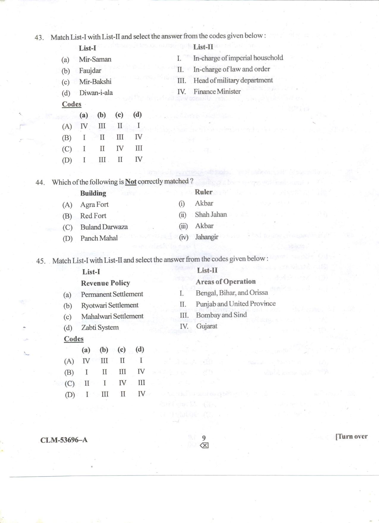 KUET 2024 M.A. History Question Paper - Page 52