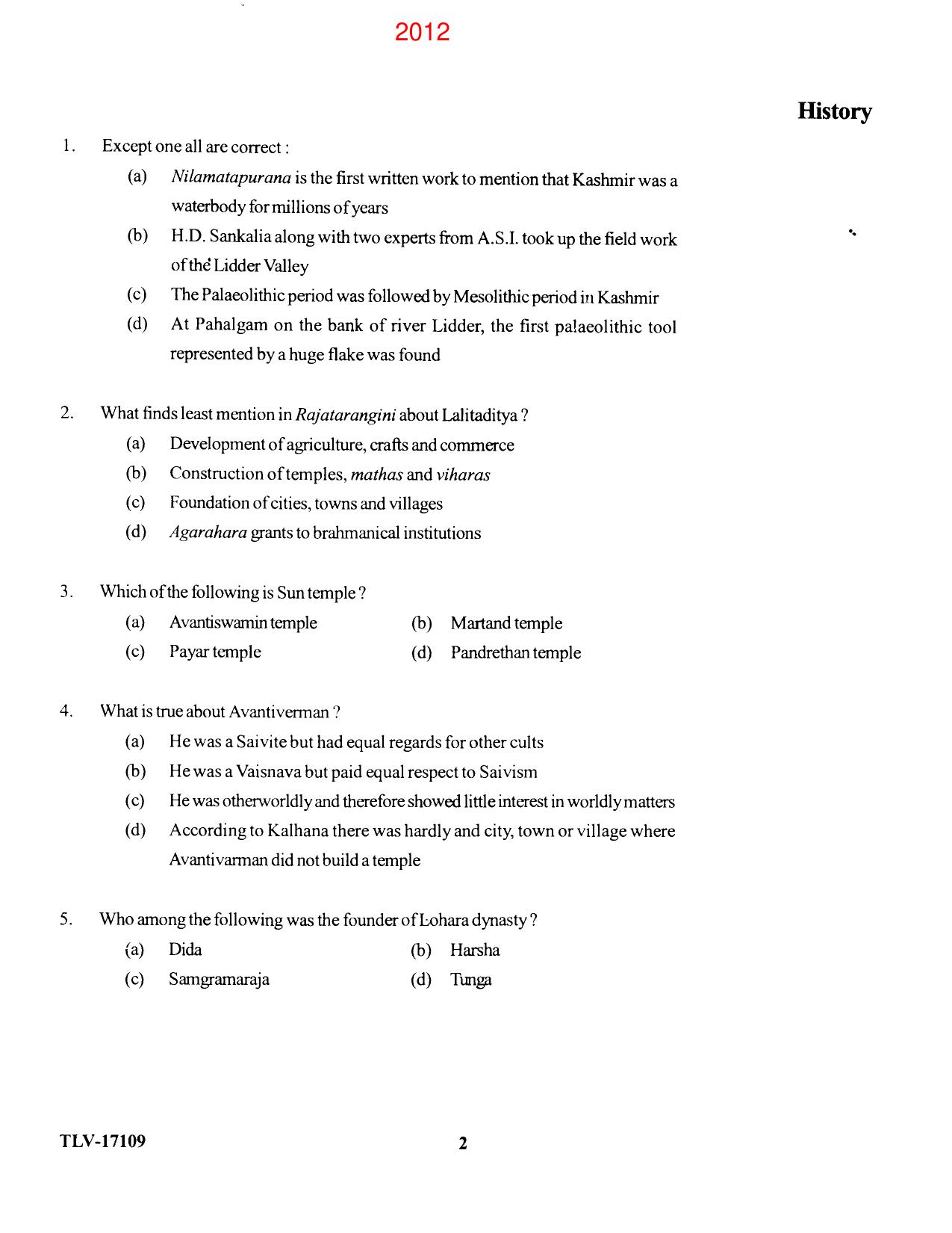 KUET 2024 M.A. History Question Paper - Page 68