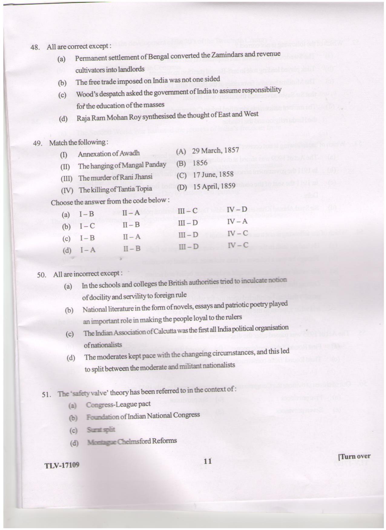 KUET 2024 M.A. History Question Paper - Page 81