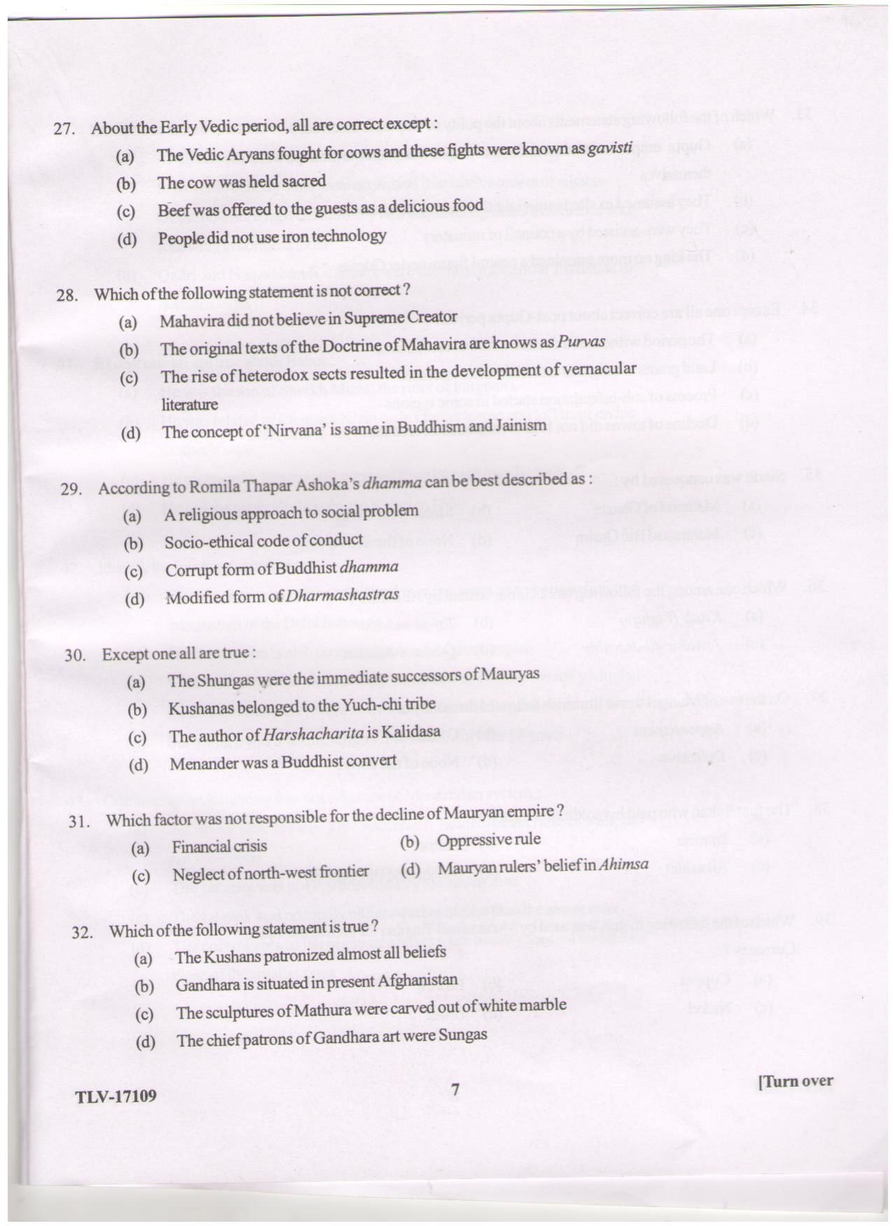 KUET 2024 M.A. History Question Paper - Page 88