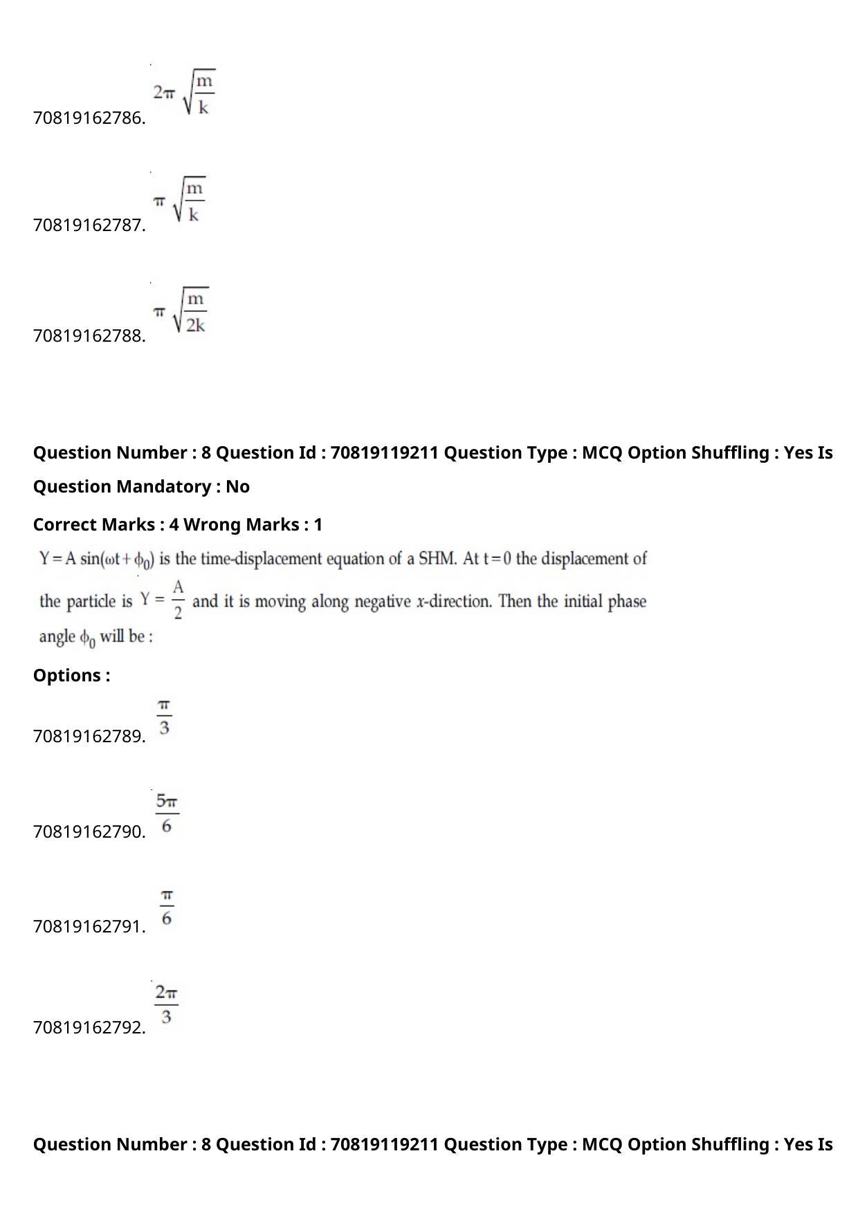 JEE Mains 2021: BTech Kannada (Shift 2) 25-02-2021 Question Paper - Page 11