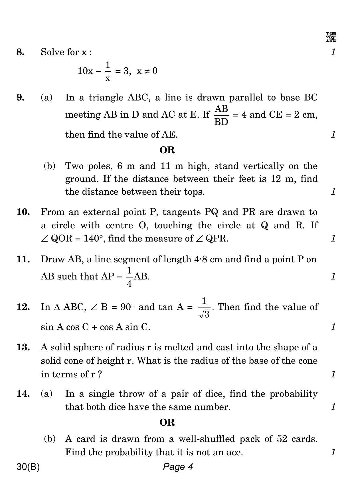 CBSE Class 10 QP_041_MATHS_STD_FOR_VI_CANDIDATES 2021 Compartment Question Paper - Page 4