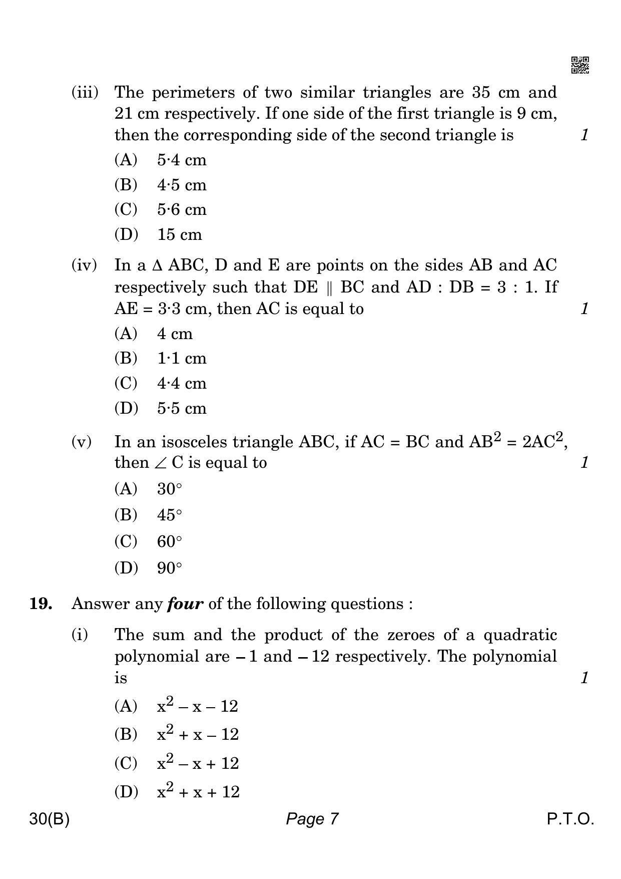 CBSE Class 10 QP_041_MATHS_STD_FOR_VI_CANDIDATES 2021 Compartment Question Paper - Page 7