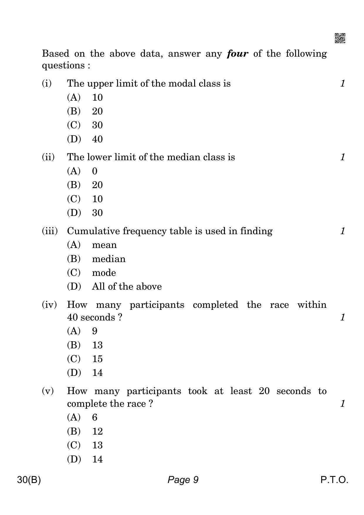 CBSE Class 10 QP_041_MATHS_STD_FOR_VI_CANDIDATES 2021 Compartment Question Paper - Page 9