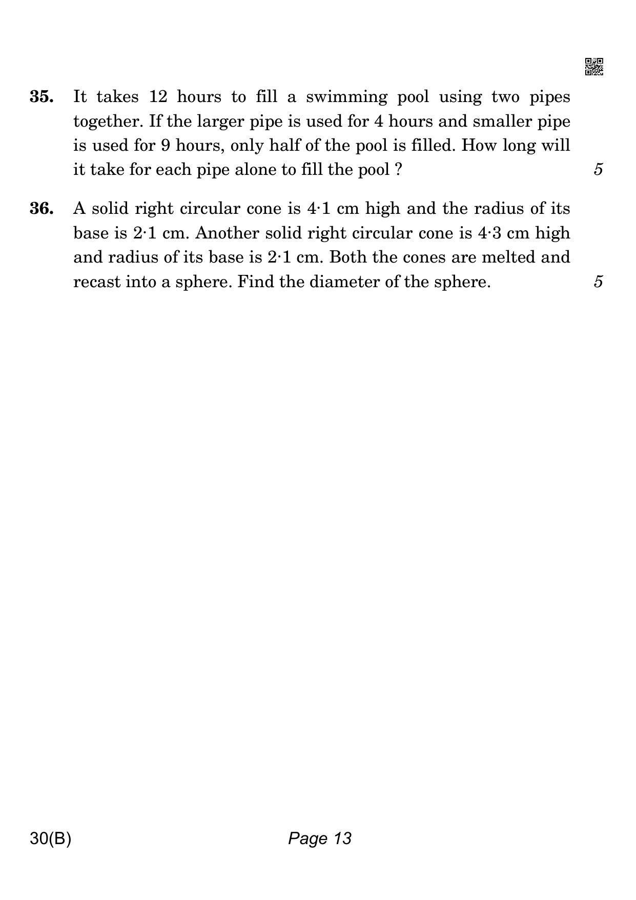 CBSE Class 10 QP_041_MATHS_STD_FOR_VI_CANDIDATES 2021 Compartment Question Paper - Page 13