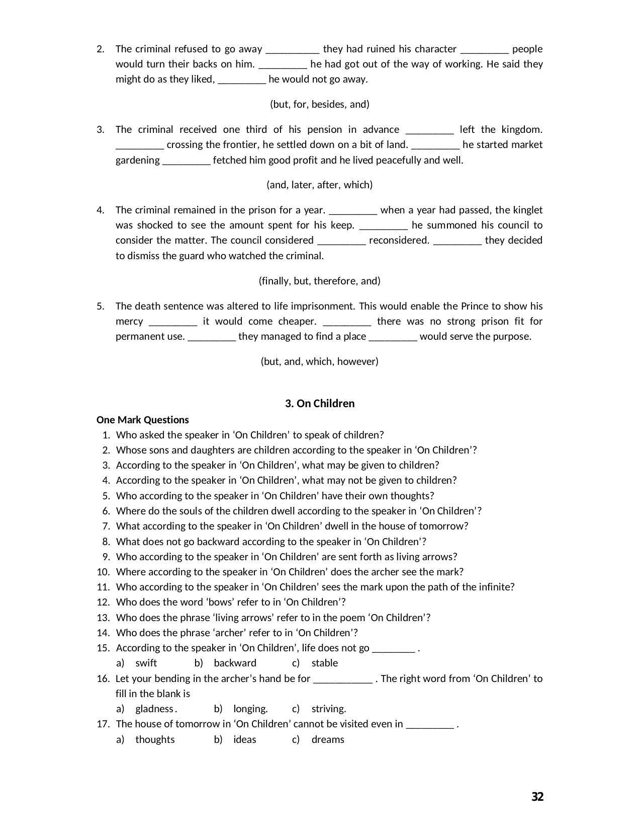 Karnataka 2nd PUC Question Bank for English - Page 32