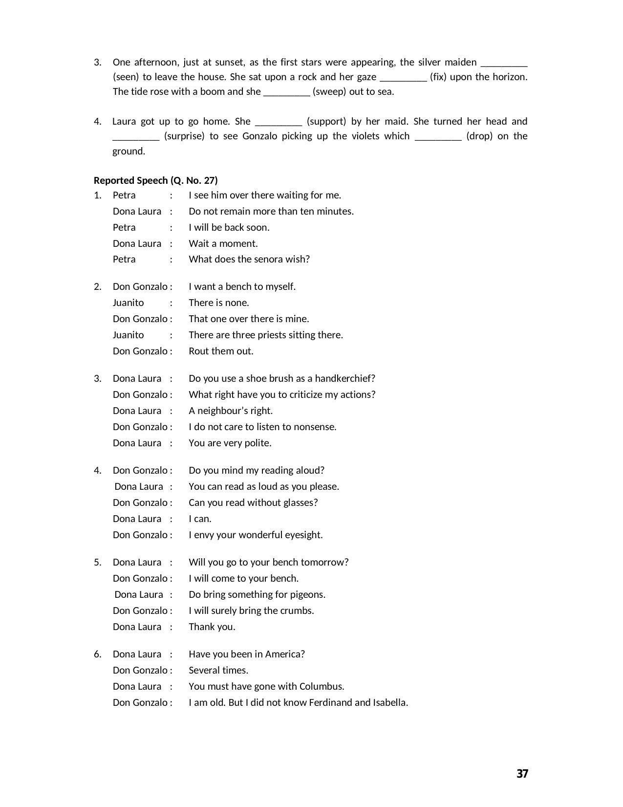 Karnataka 2nd PUC Question Bank for English - Page 37