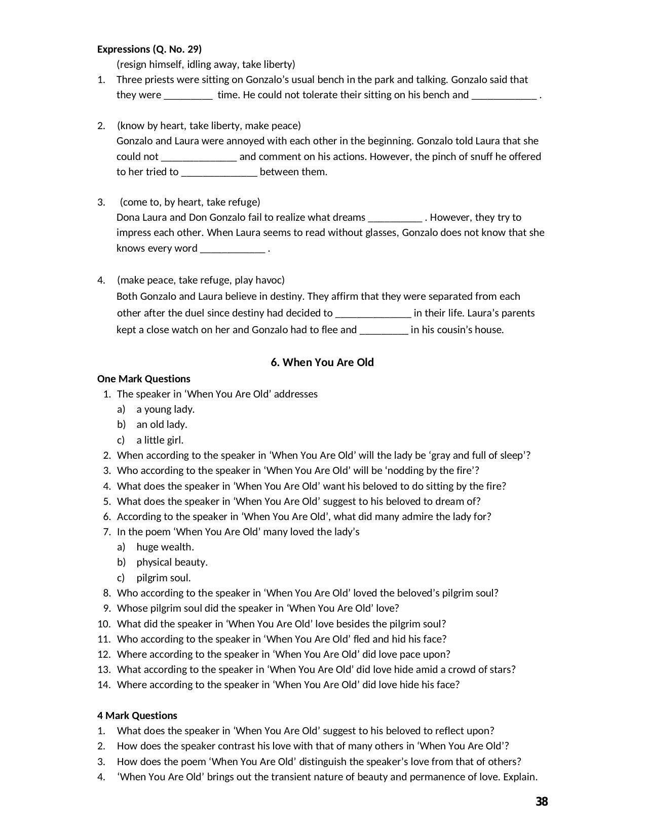 Karnataka 2nd PUC Question Bank for English - Page 38