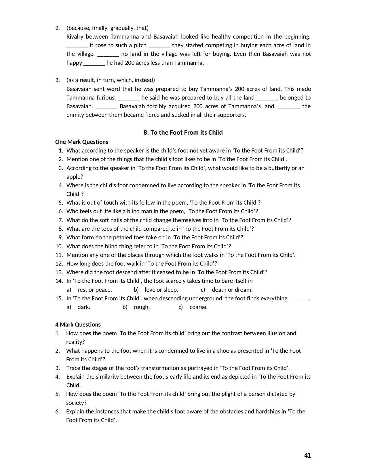Karnataka 2nd PUC Question Bank for English - Page 41