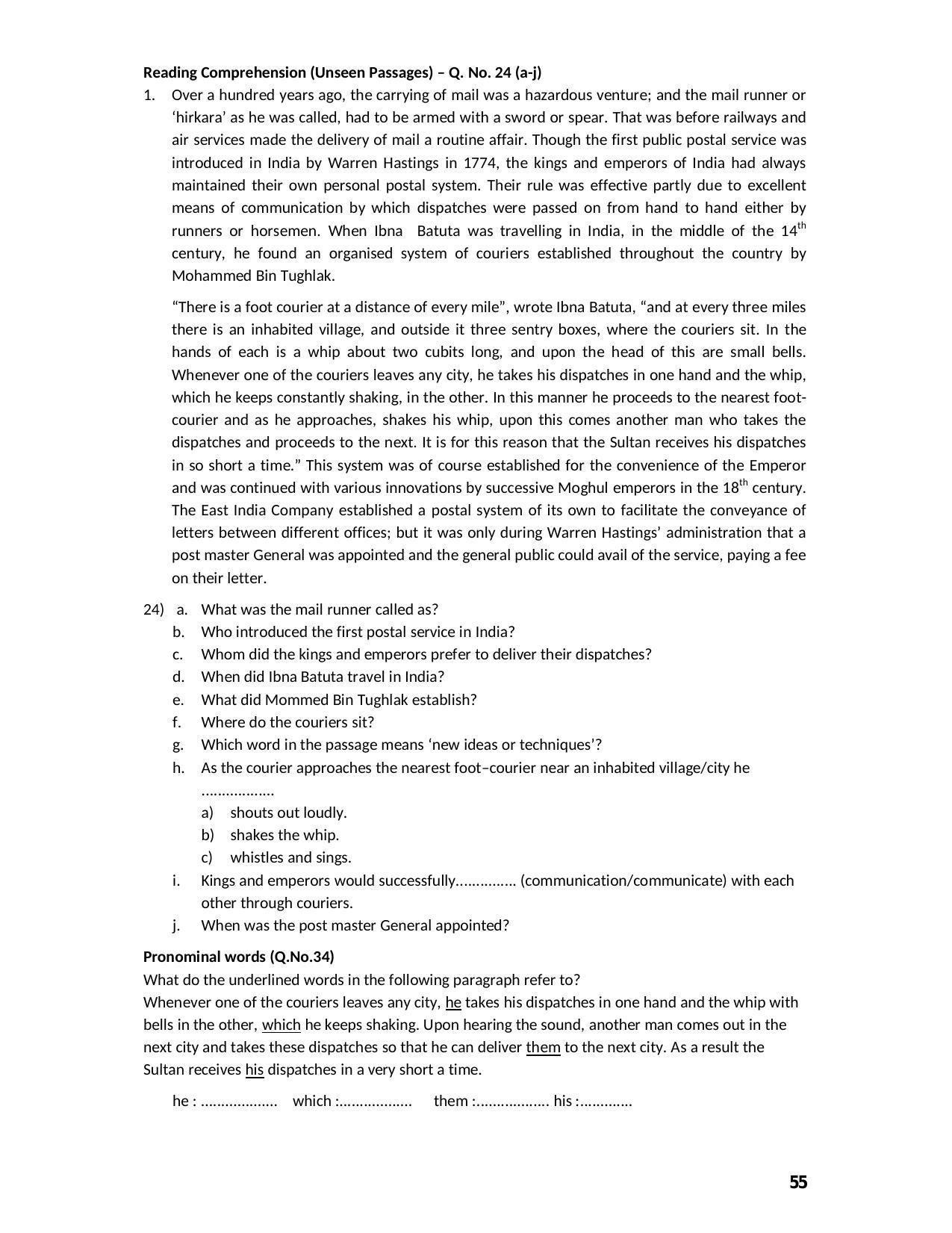 Karnataka 2nd PUC Question Bank for English - Page 55