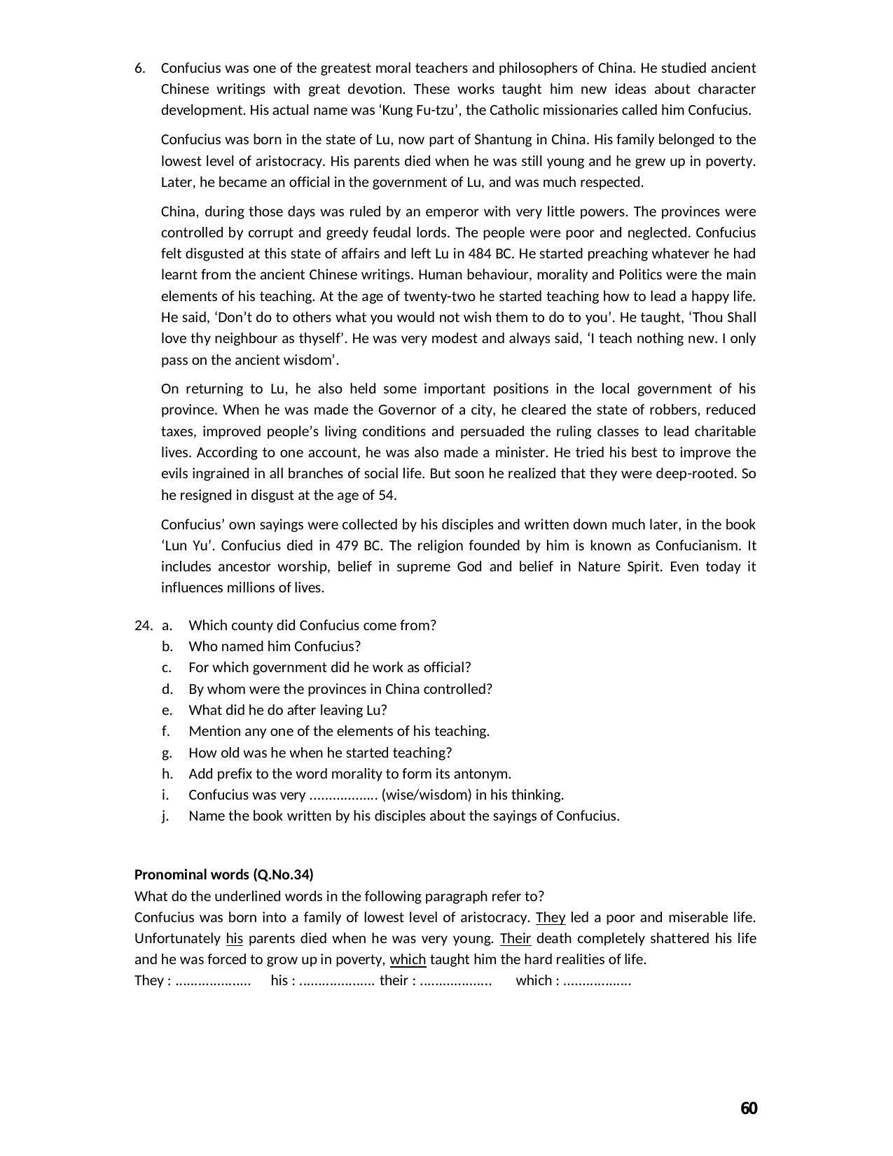 Karnataka 2nd PUC Question Bank for English - Page 60