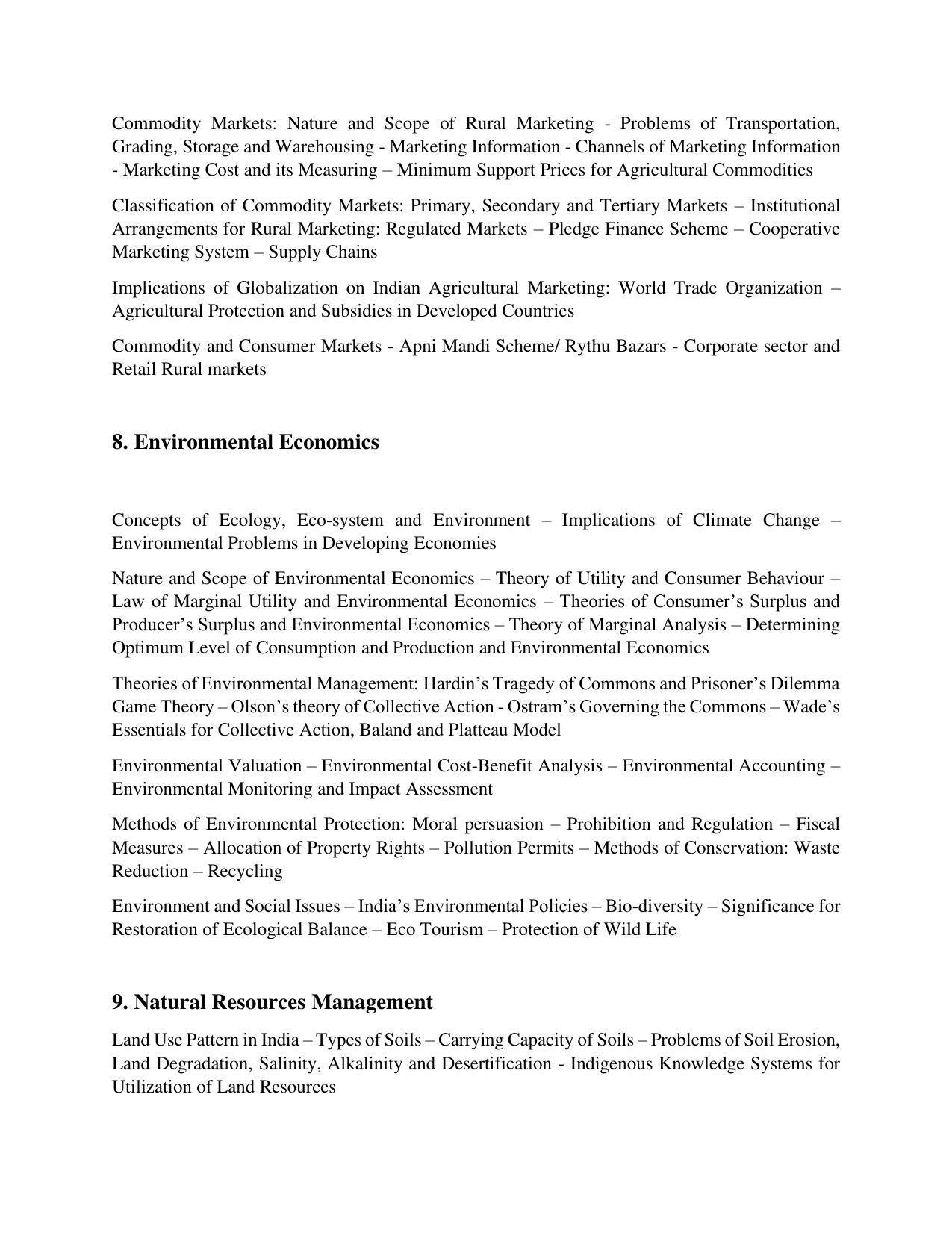 AP RCET Rural Development Syllabus - Page 5