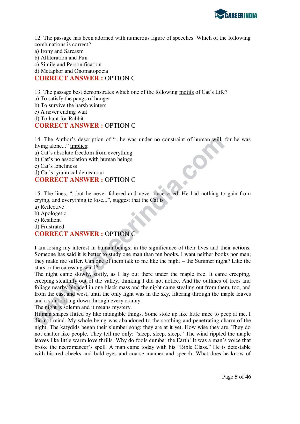 CLAT 2020 UG Question Paper - Page 5