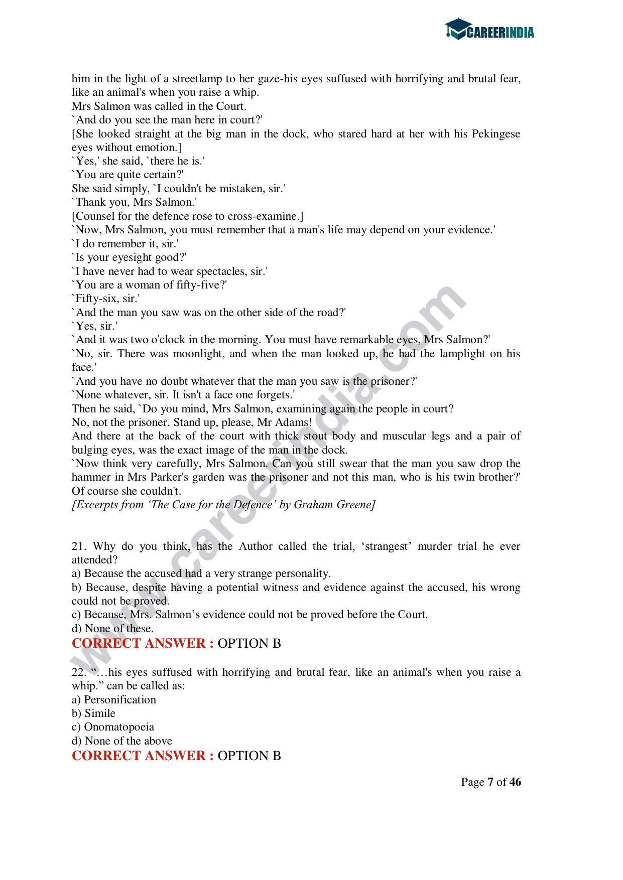 CLAT 2020 UG Question Paper - Page 7