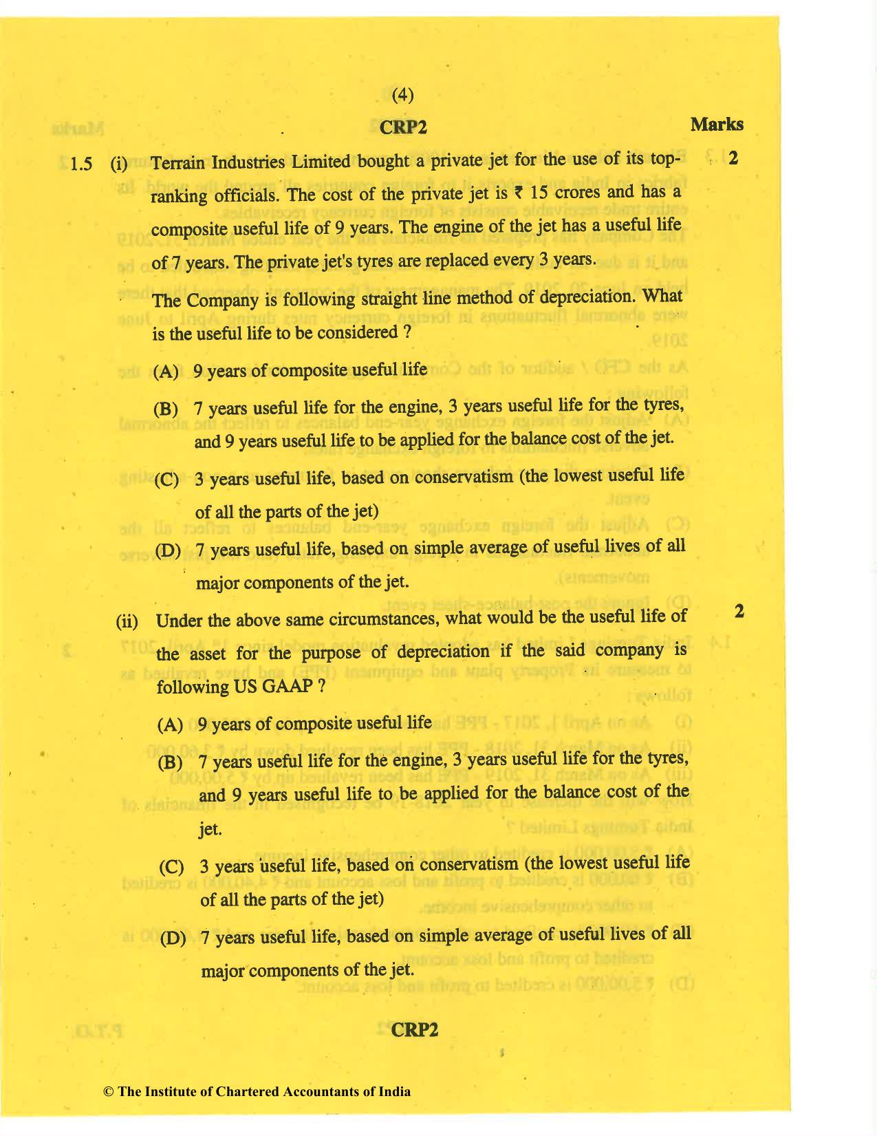 CA Final May 2019 Question Paper - Paper 6E – Global Financial Reporting Standards - Page 4